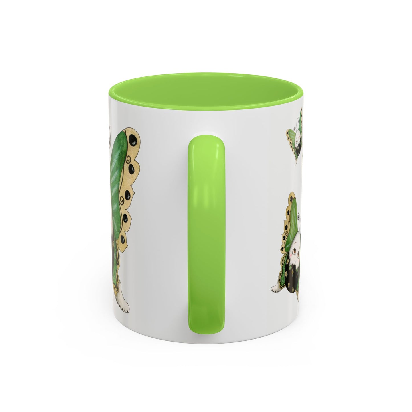 Whimsical Egg Butterfly 2 "Fly, baby fly", Colorful Mug by Artist Marie Frederique