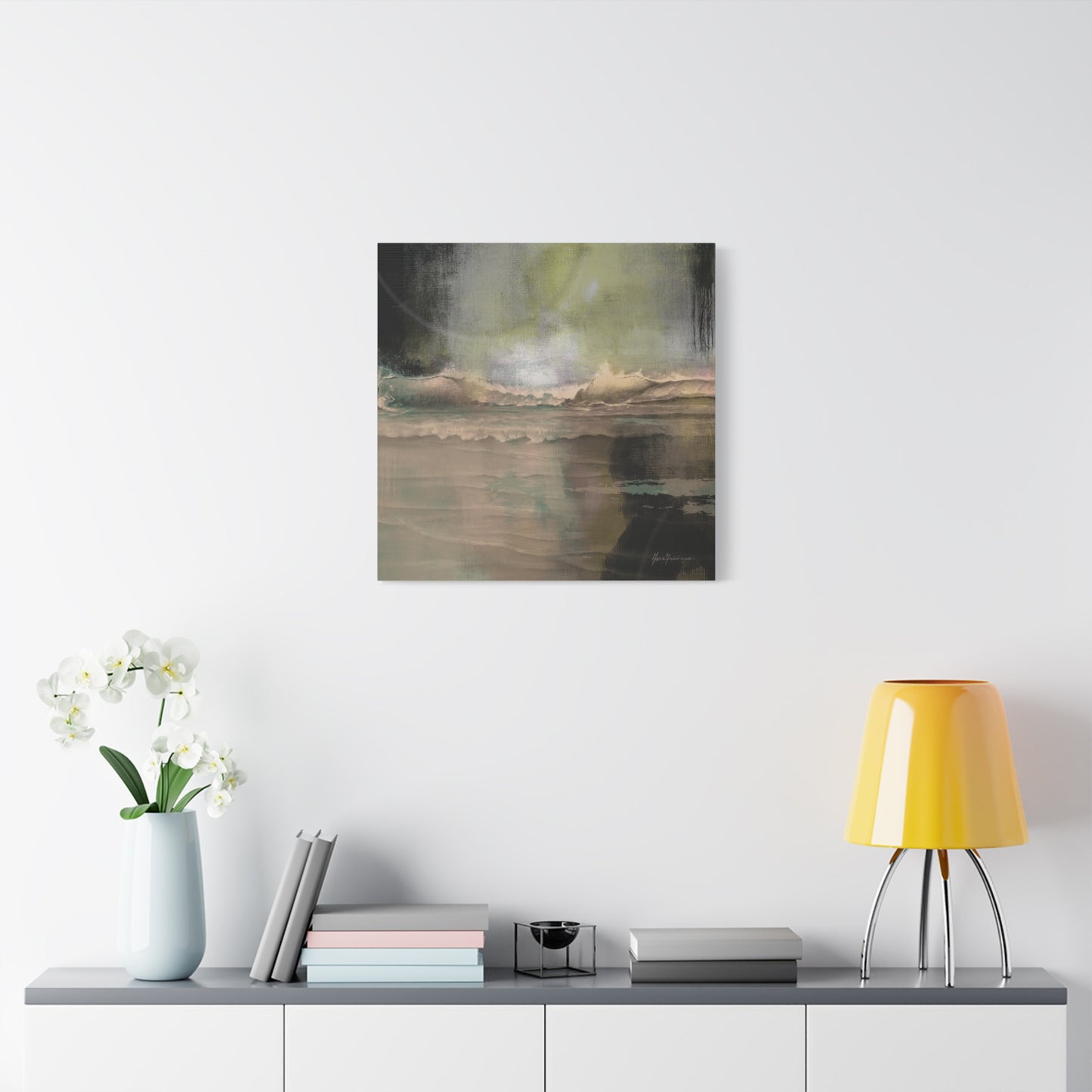Serene Ocean Canvas Art Print by artist Marie Frederique