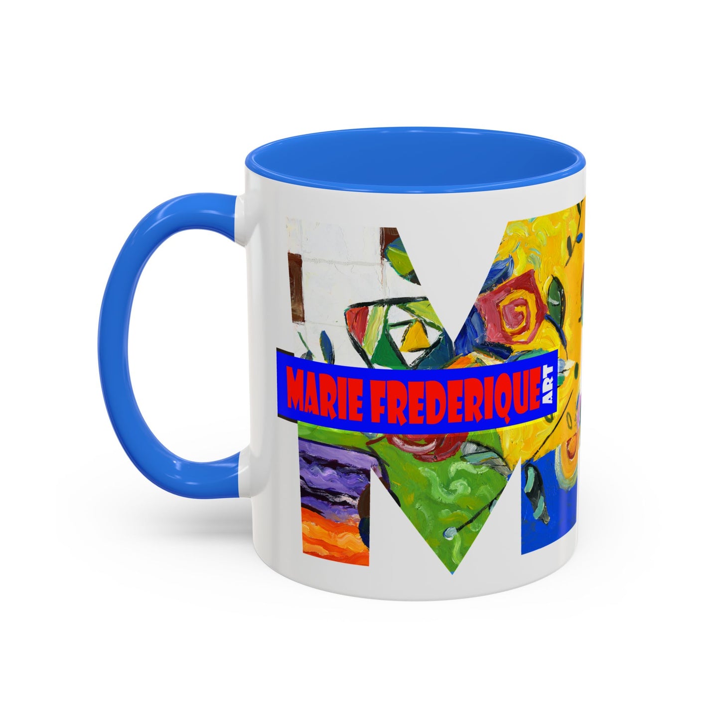 MF ART, multicolored abstract - Colorful Mug by artist Marie Frederique
