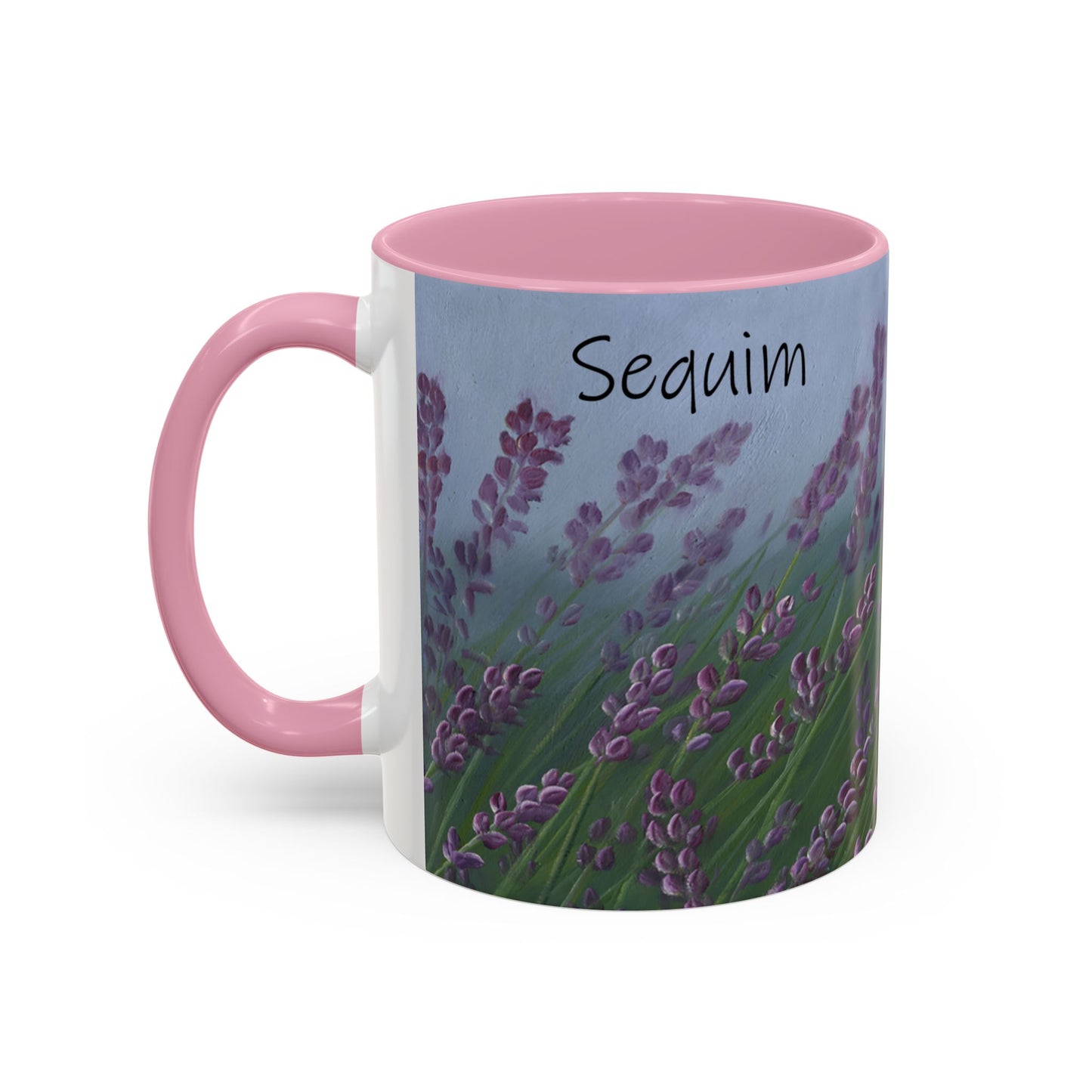 Lavender, Sequim - Colorful Mug by artist Marie Frederique