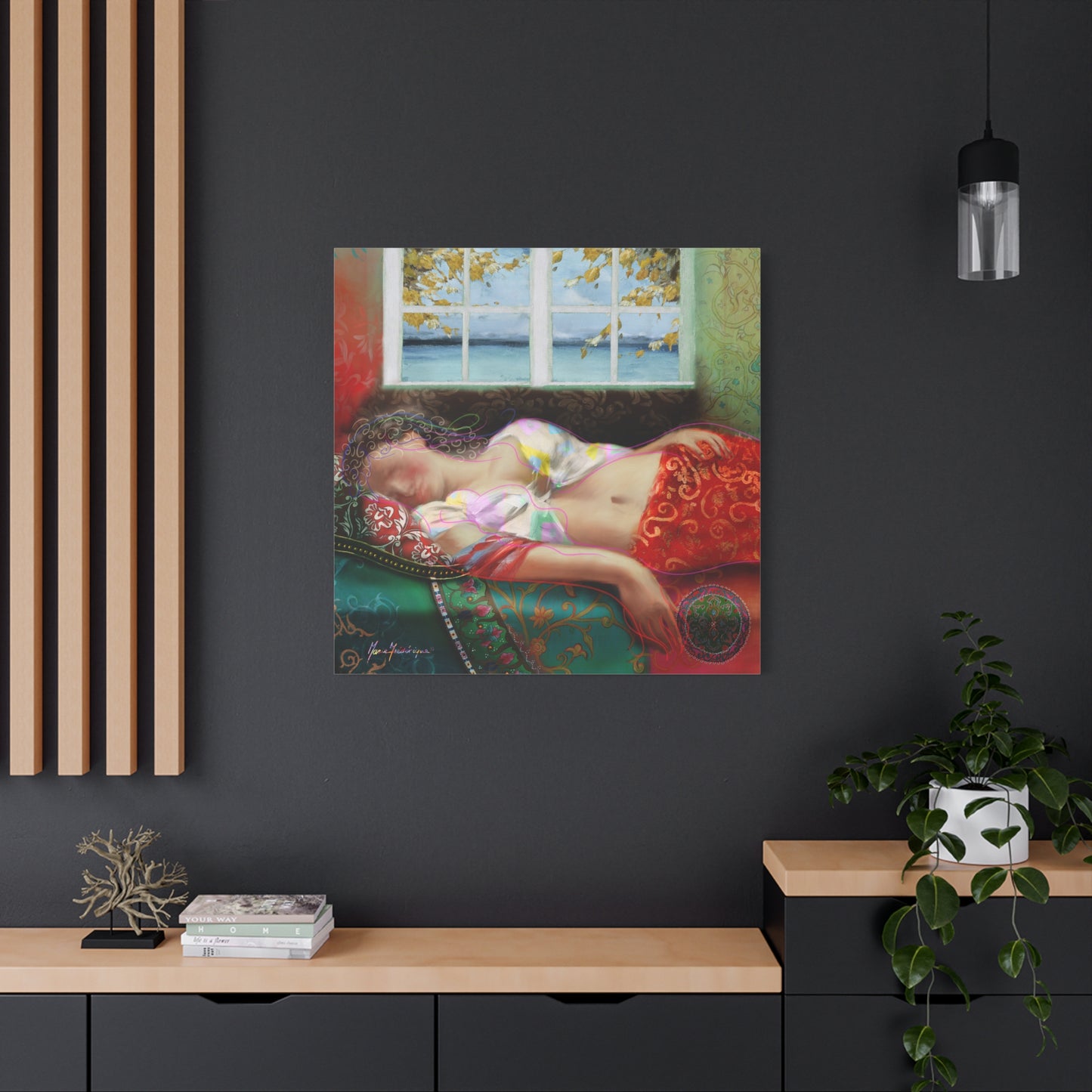 Mid-Day Nap, Dreamy Abstract Wall Art, by artist Marie Frederique