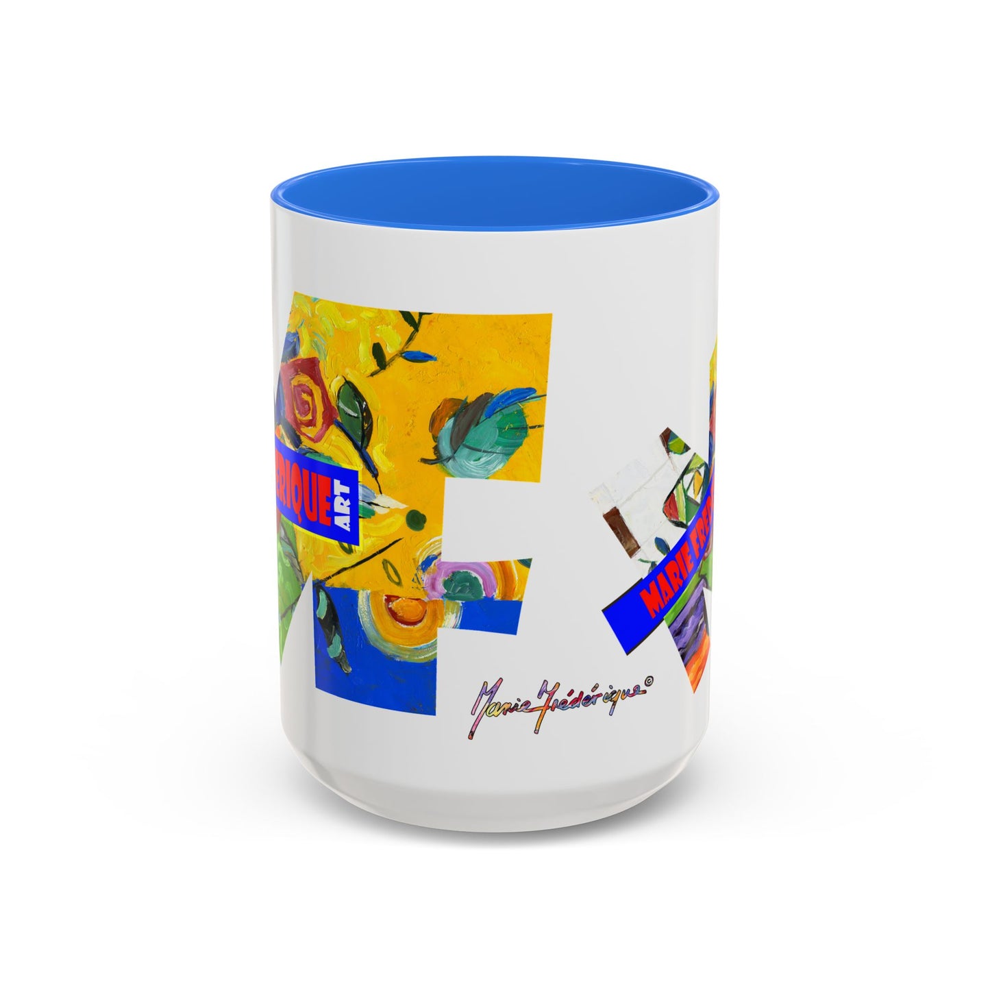 MF ART, multicolored abstract - Colorful Mug by artist Marie Frederique