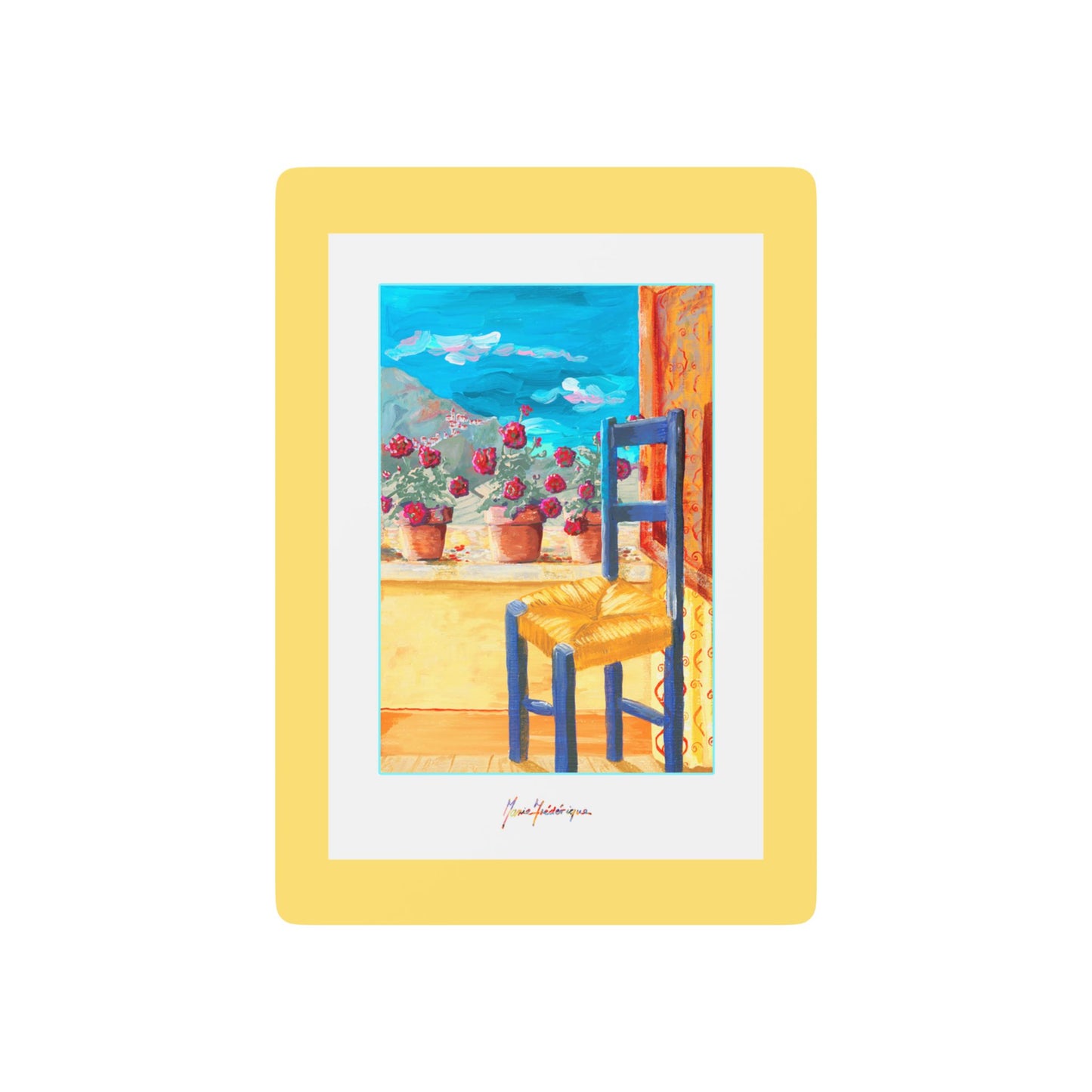 Summer Balcony 2 Bridge /Poker playing cards by artist Marie Frederique