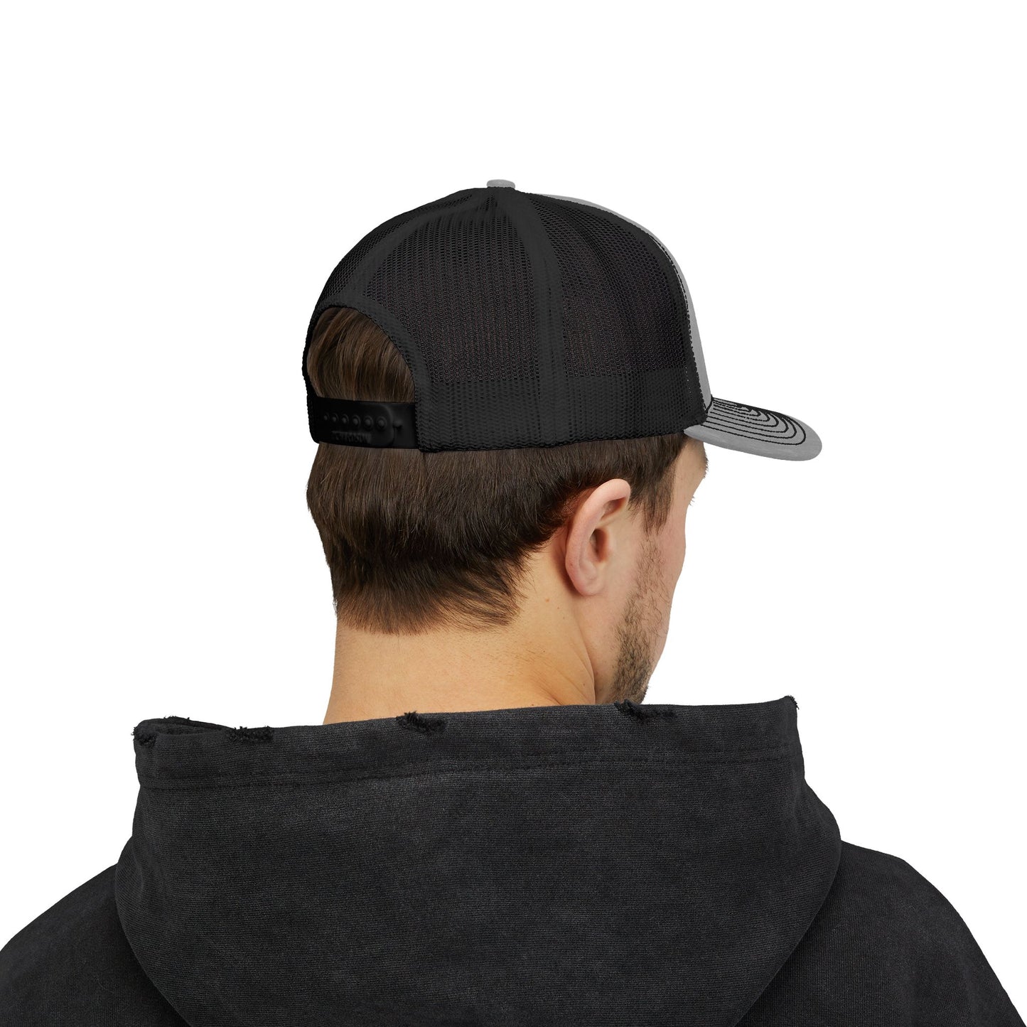 Danny Arrand Horseshoeing embroidered in black - Snapback Trucker Cap