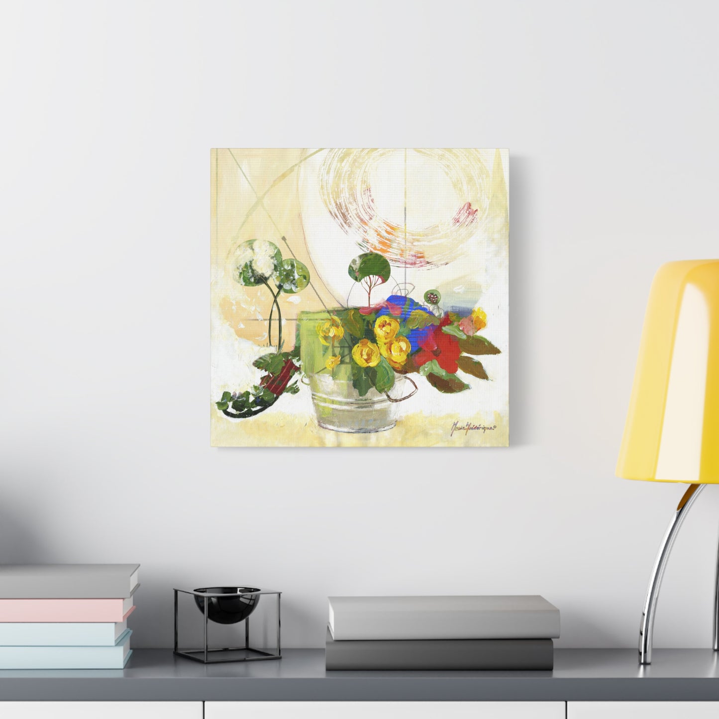 Abstract Floral Landscape Wall Art Print by artist Marie Frederique