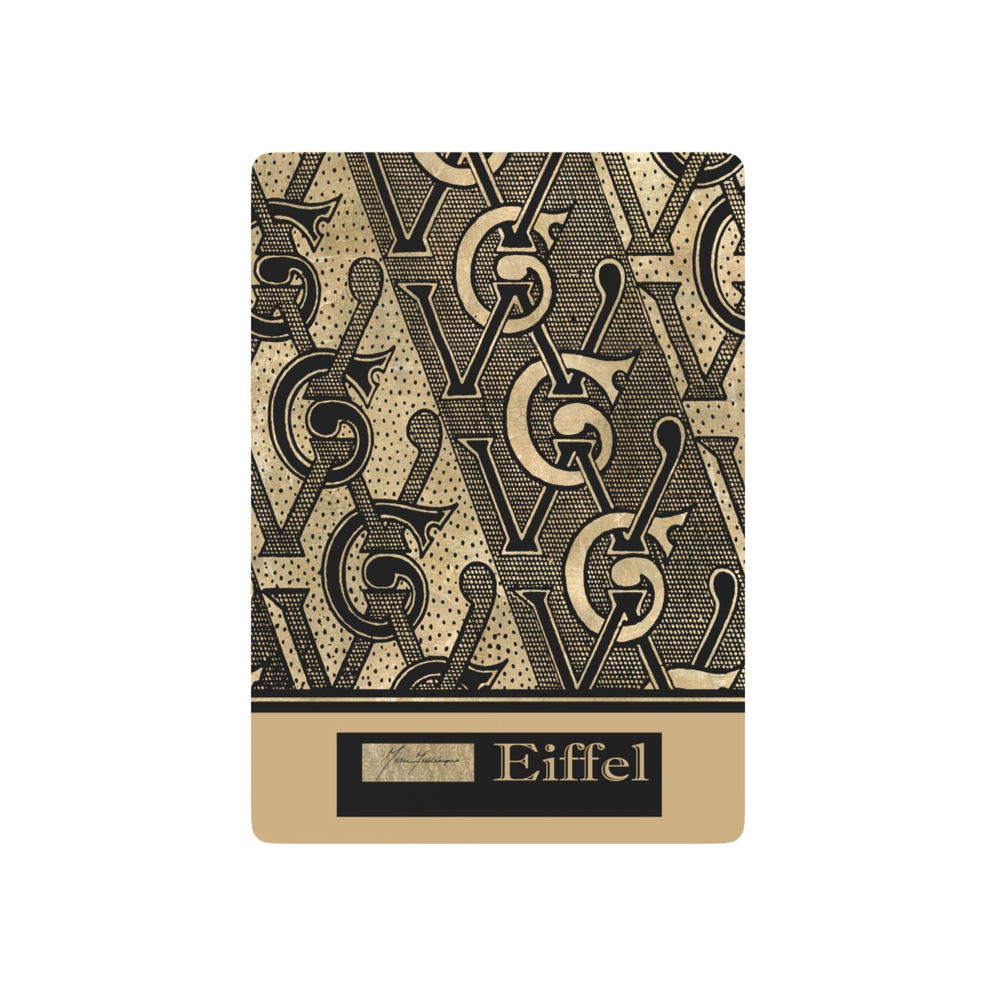 Elegant Luxury Bridge/Poker Playing Cards Set - Paris Eiffel Theme by artist Marie Frederique