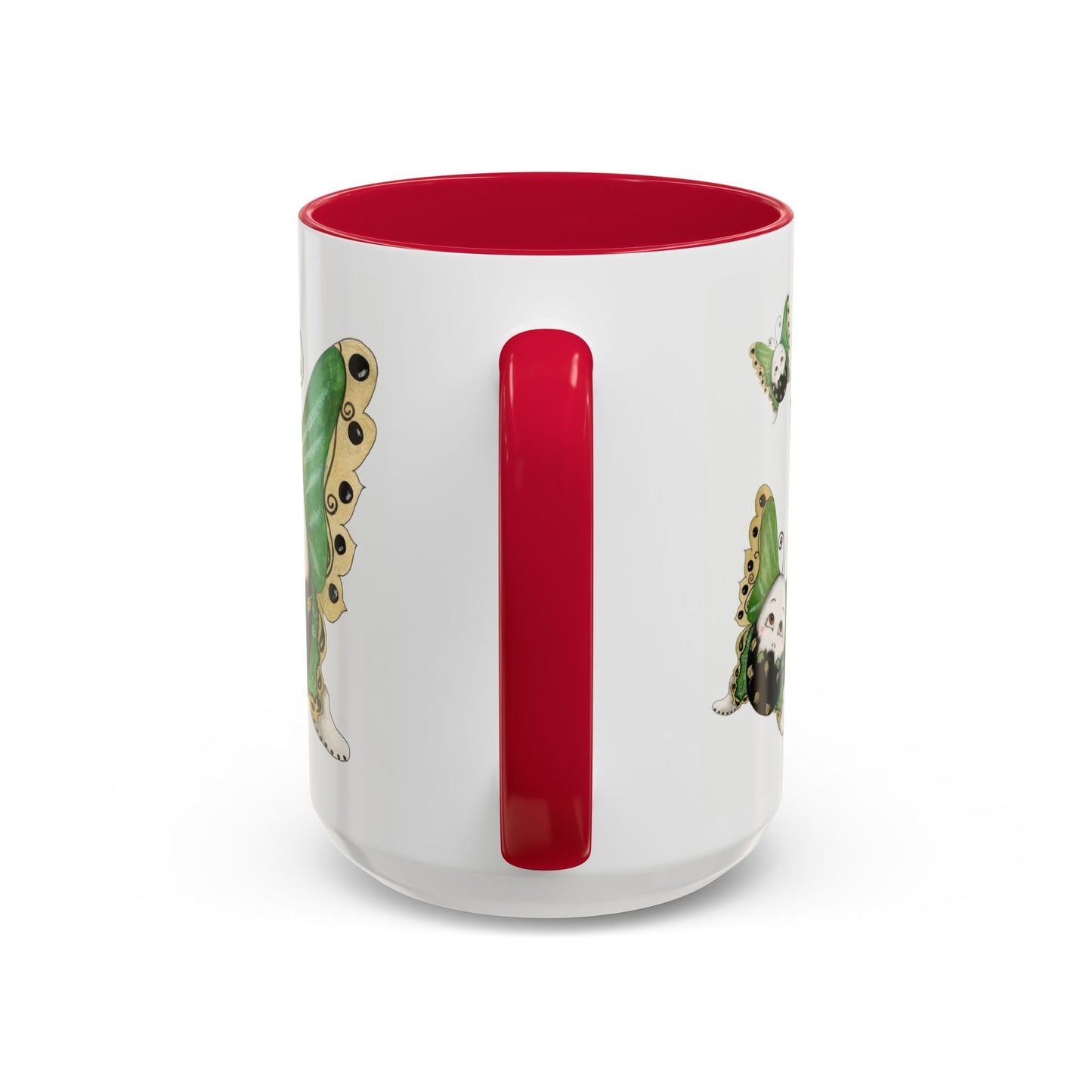 Whimsical Egg Butterfly 2 "Fly, baby fly", Colorful Mug by Artist Marie Frederique