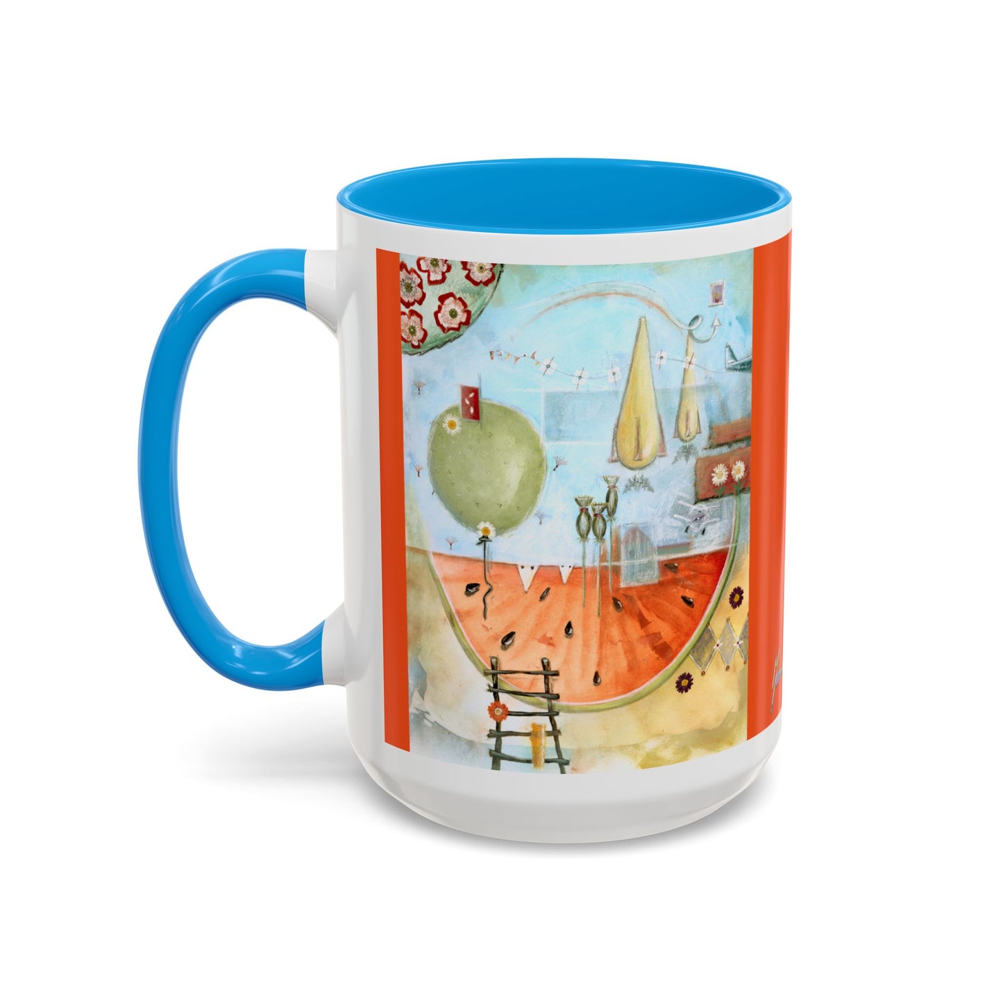 I AM ENOUGH - Colorful Mug by artist Marie Frederique