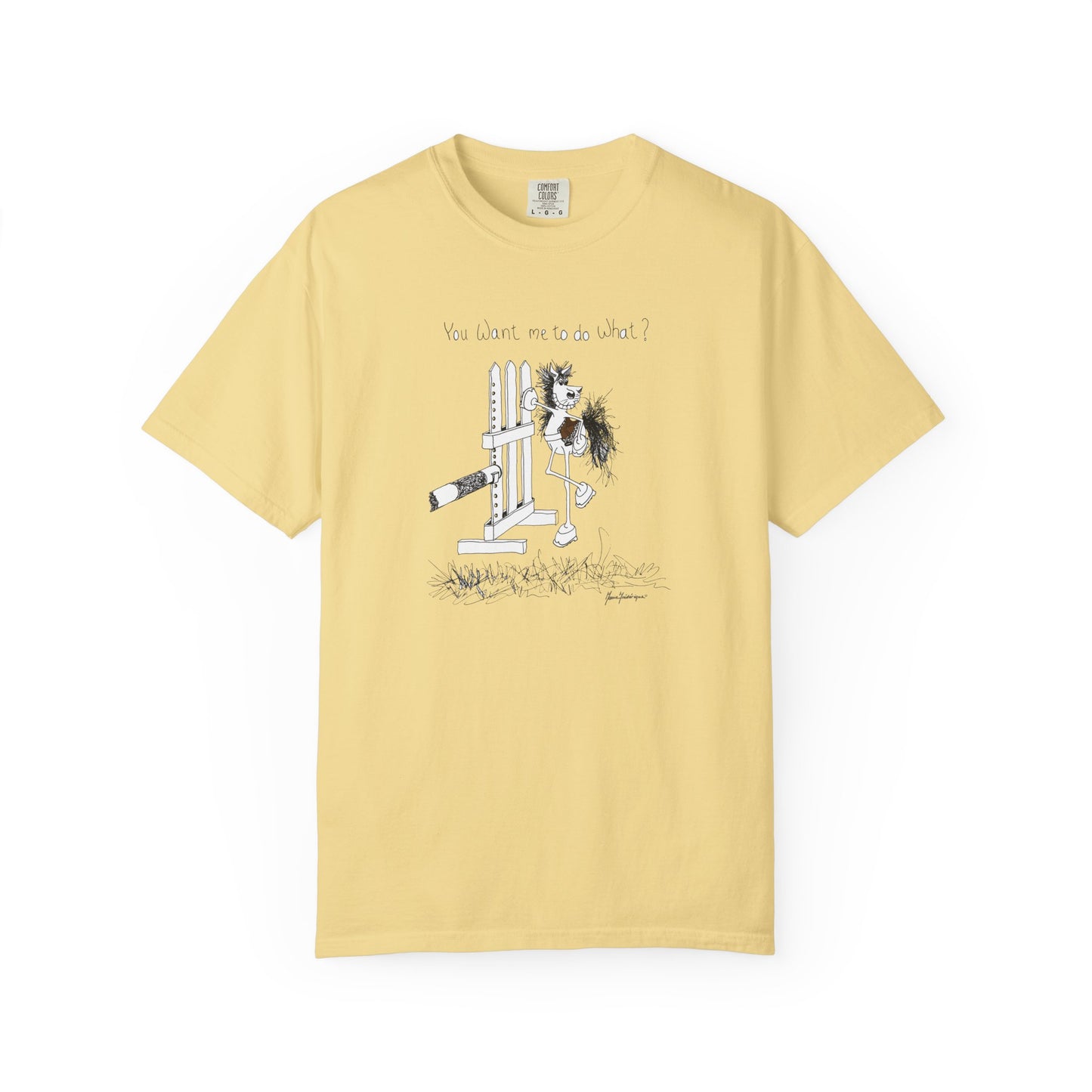 You want me to do what? A horse's point of view - Equestrian T-shirt by Artist Marie Frederique