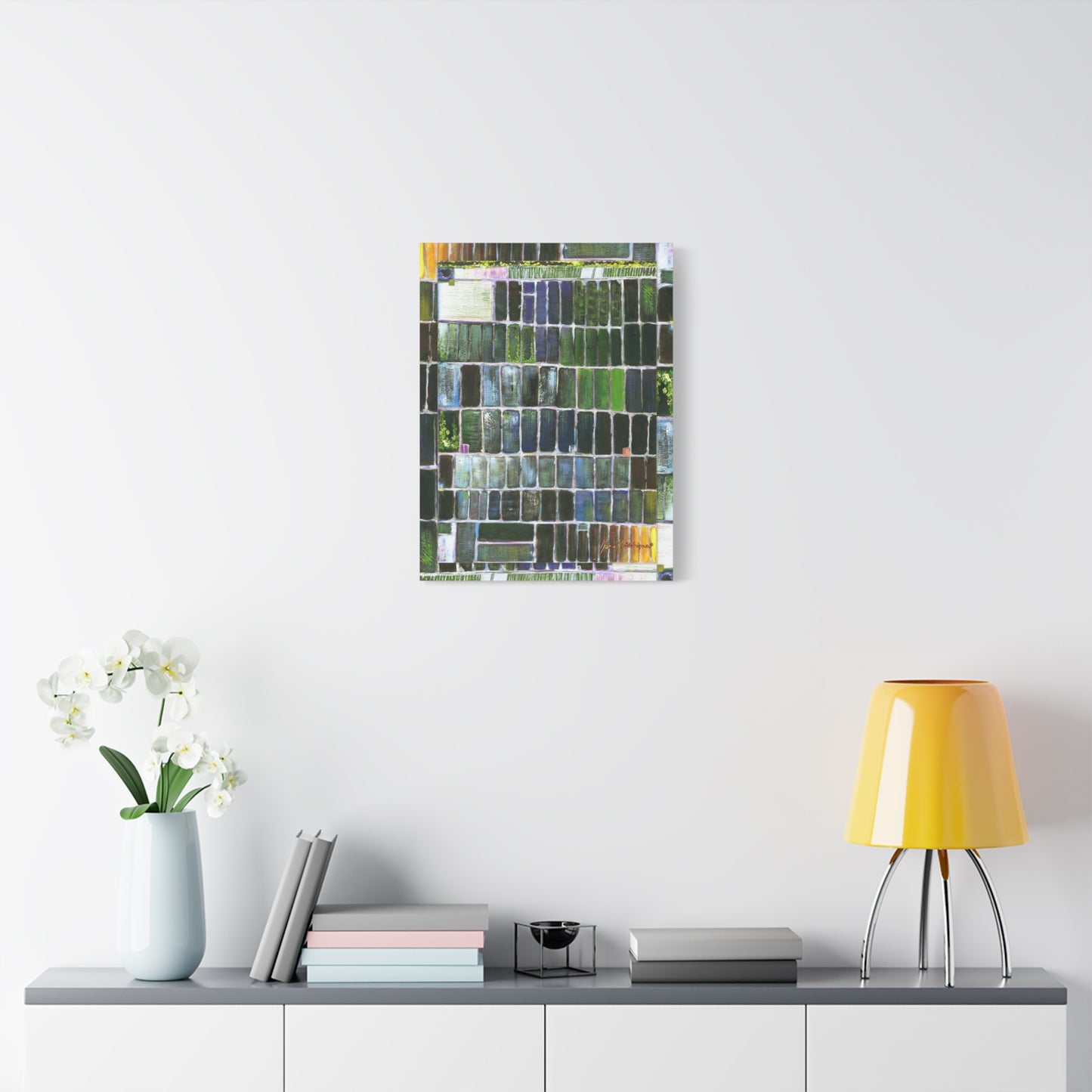 Aerial Landscape, Vibrant Matte Canvas by artist Marie Frederique