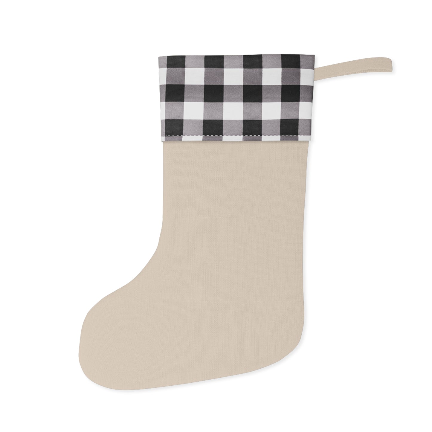 Christmas Stocking, Santa in a Forest for Fishing Enthusiasts