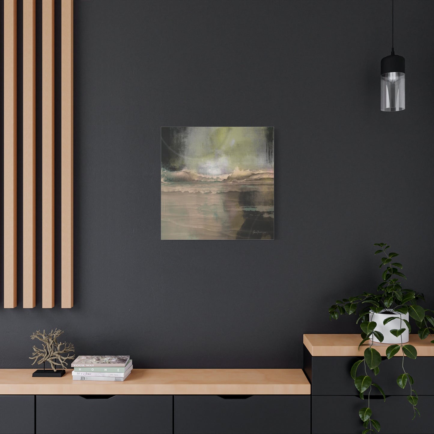 Serene Ocean Canvas Art Print by artist Marie Frederique