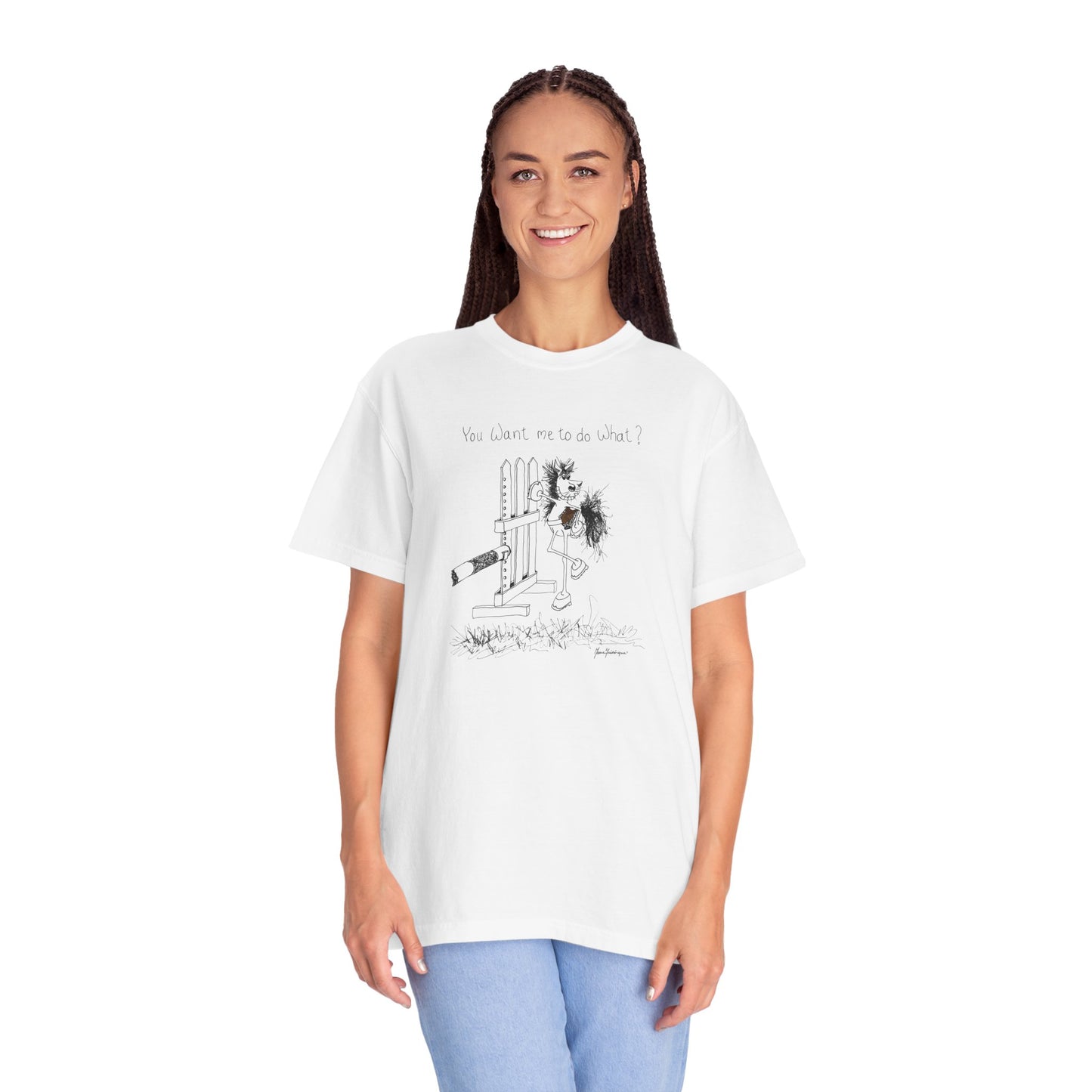 You want me to do what? A horse's point of view - Equestrian T-shirt by Artist Marie Frederique