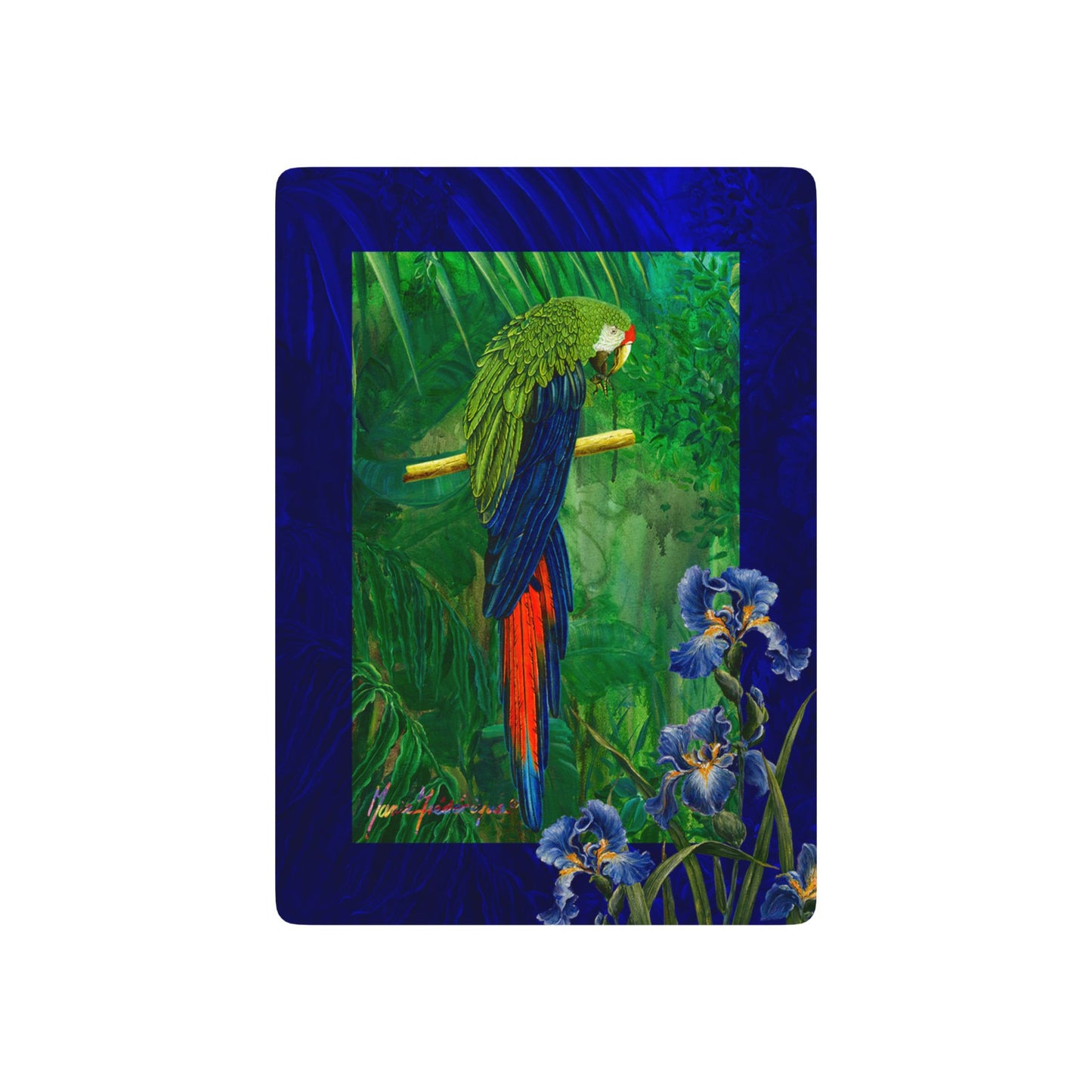 Macaw Parrot 2 Jungle Bridge/Poker Playing Cards - Design by artist Marie Frederique