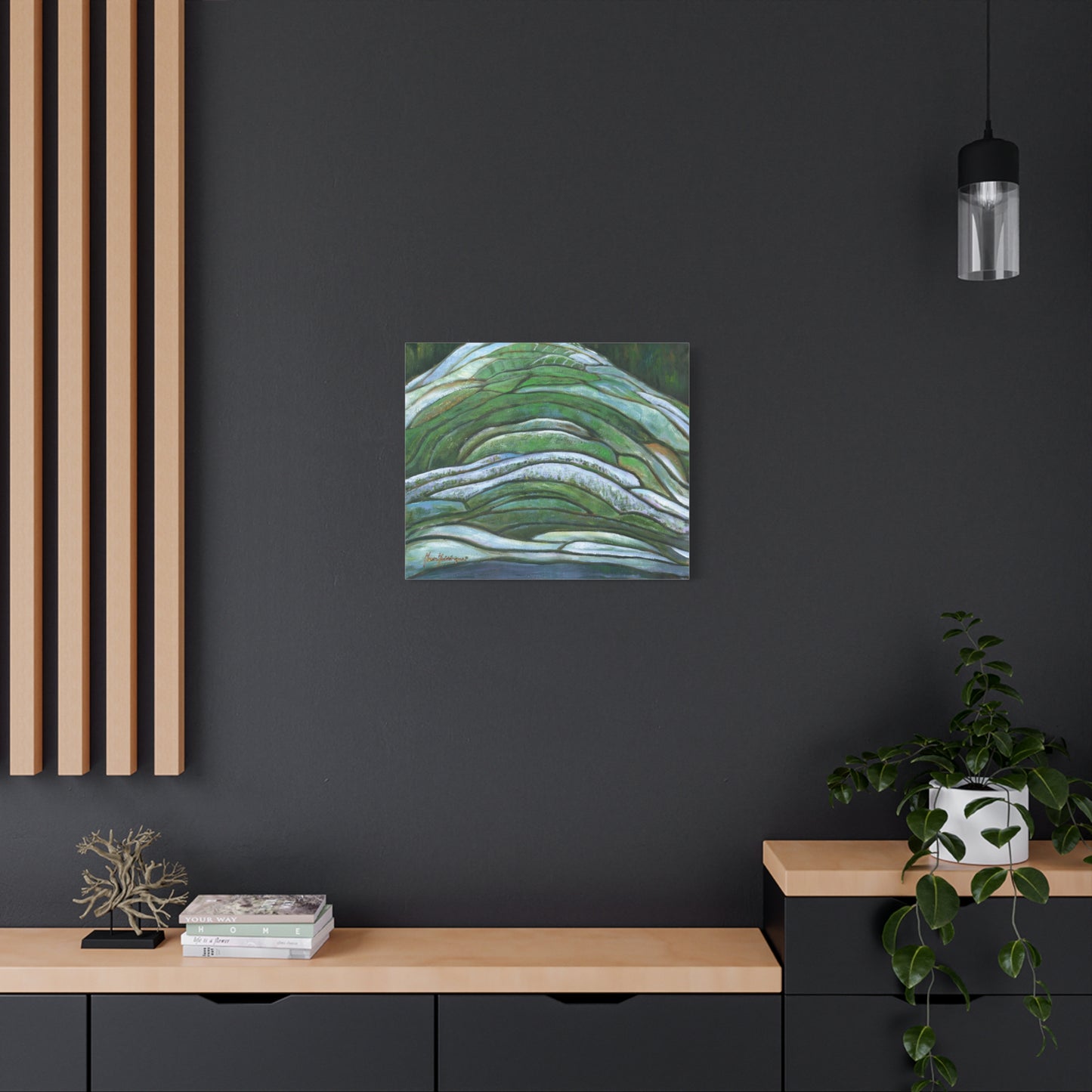 Aerial landscape, Terrace farming Wall Art by artist Marie Frederique