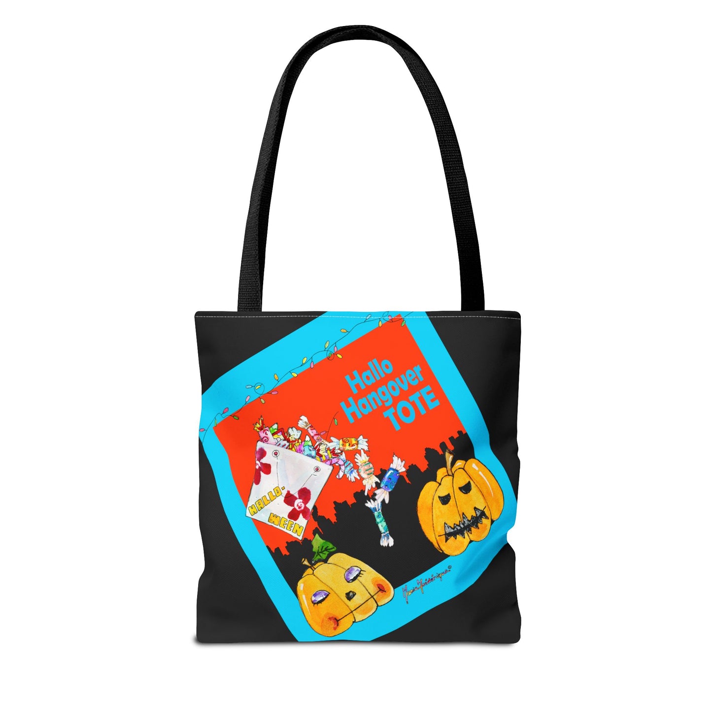 Halloween Sugar high tote by artist Marie Frederique - Perfect for Trick-or-Treating