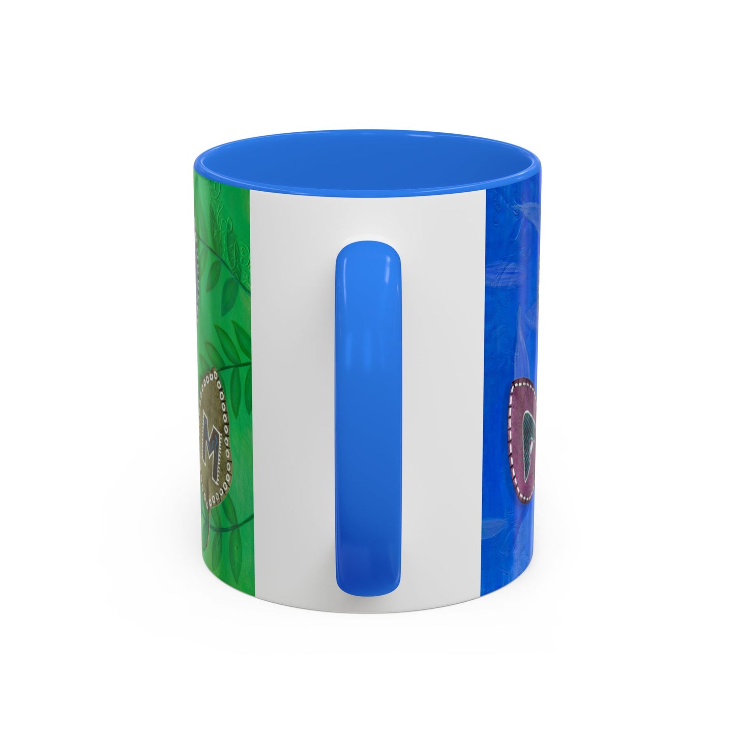 I AM - with painted Alphabet Leaves Mug by Artist Marie Frederique
