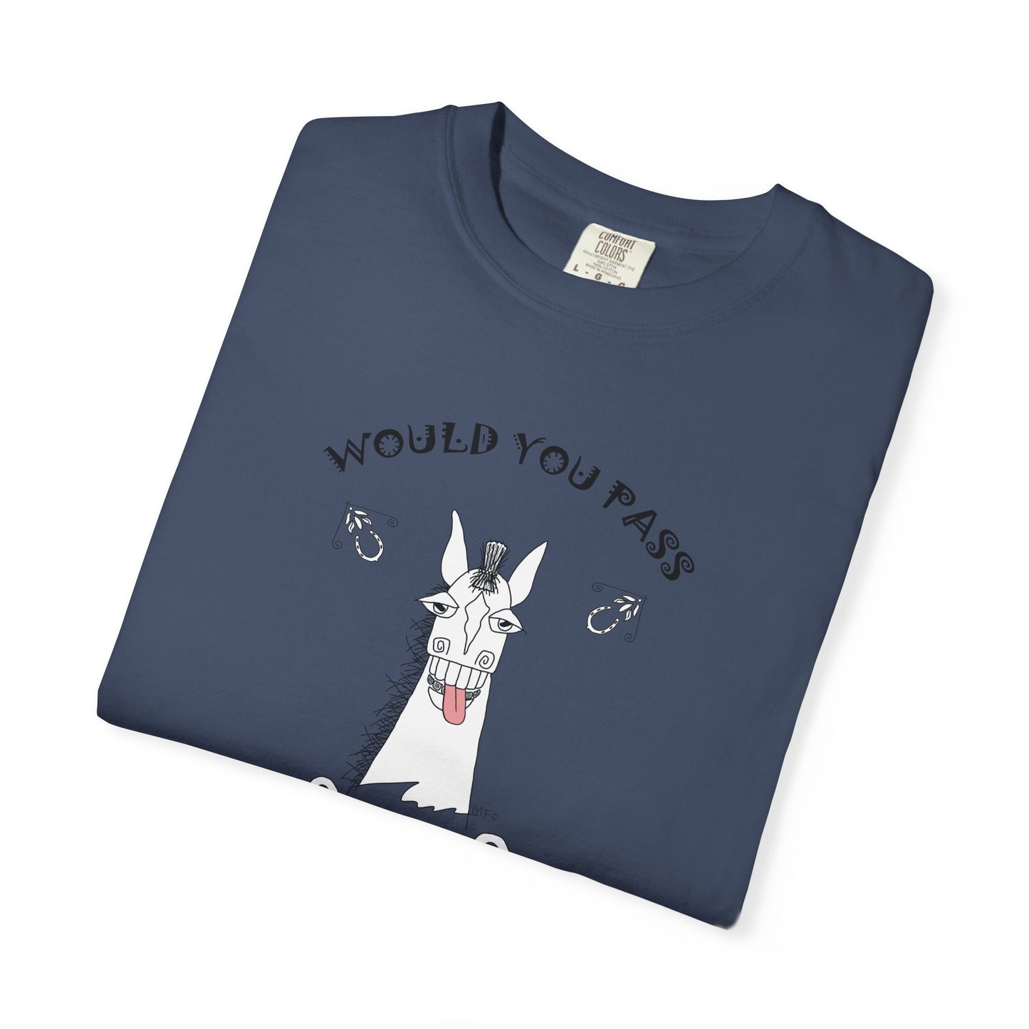 Funny Horse Vet Check T-Shirt by artist Marie Frederique