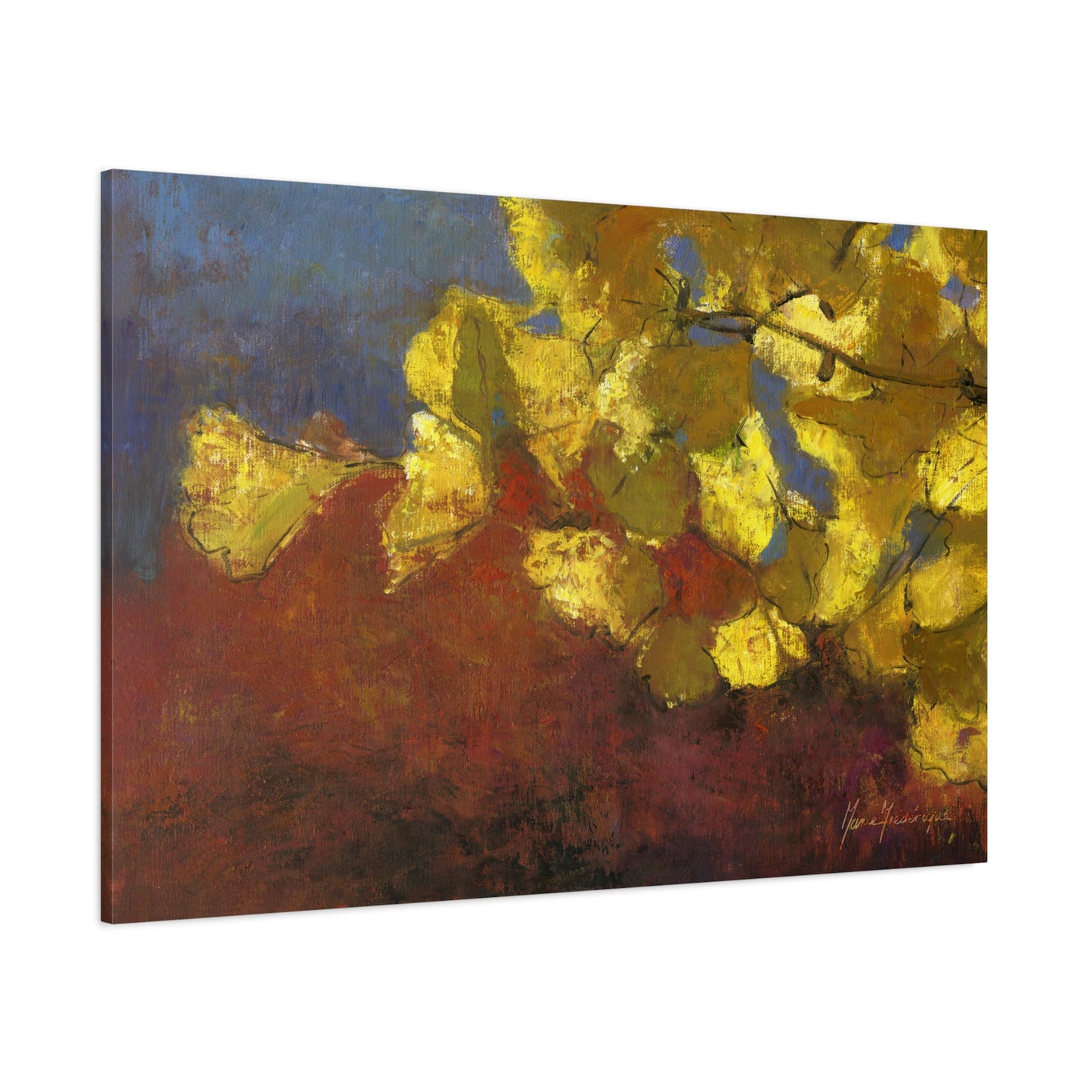 Vibrant Autumn Canvas Art by artist Marie Frederique