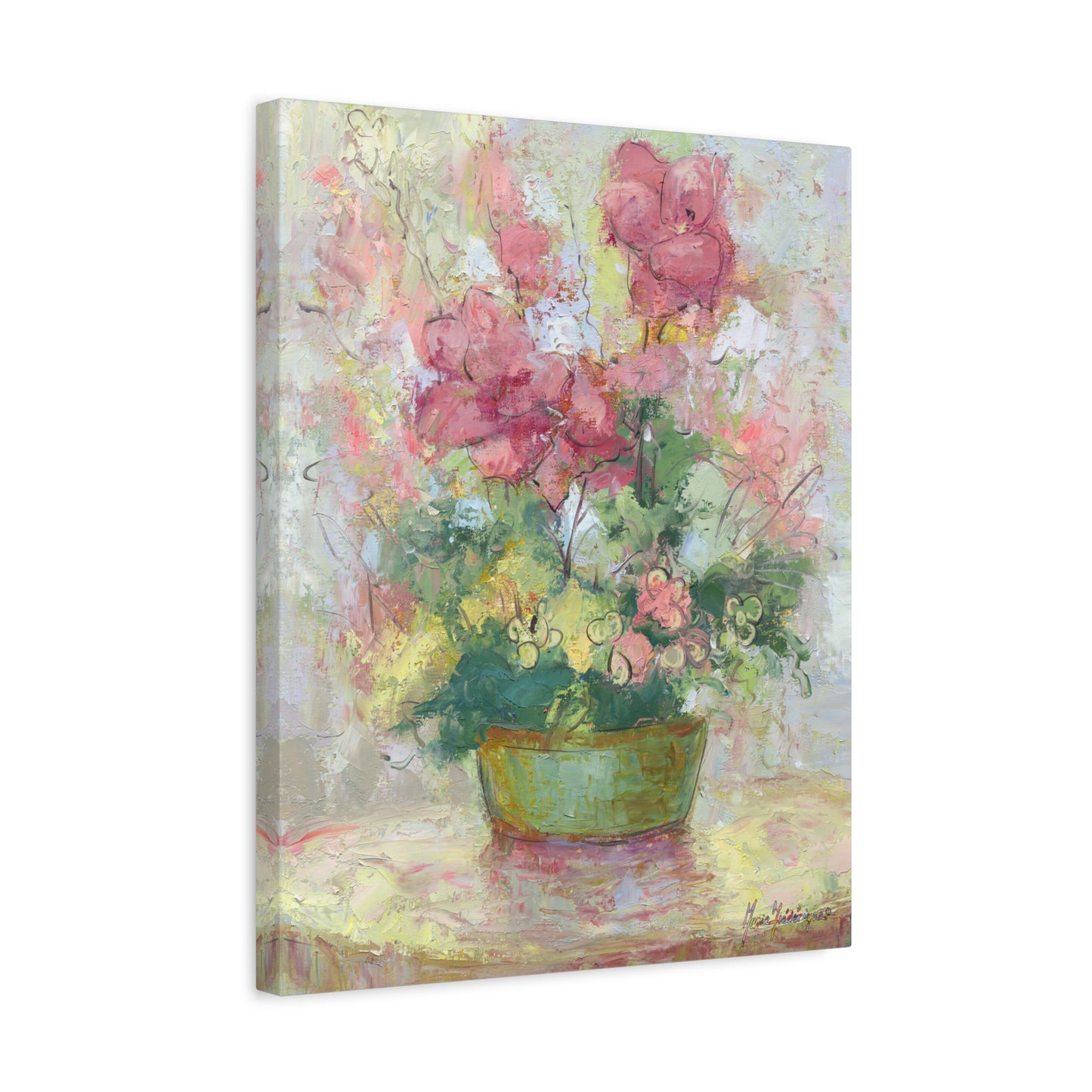 Floral Abstract Canvas Wall Art, by artist Marie Frederique