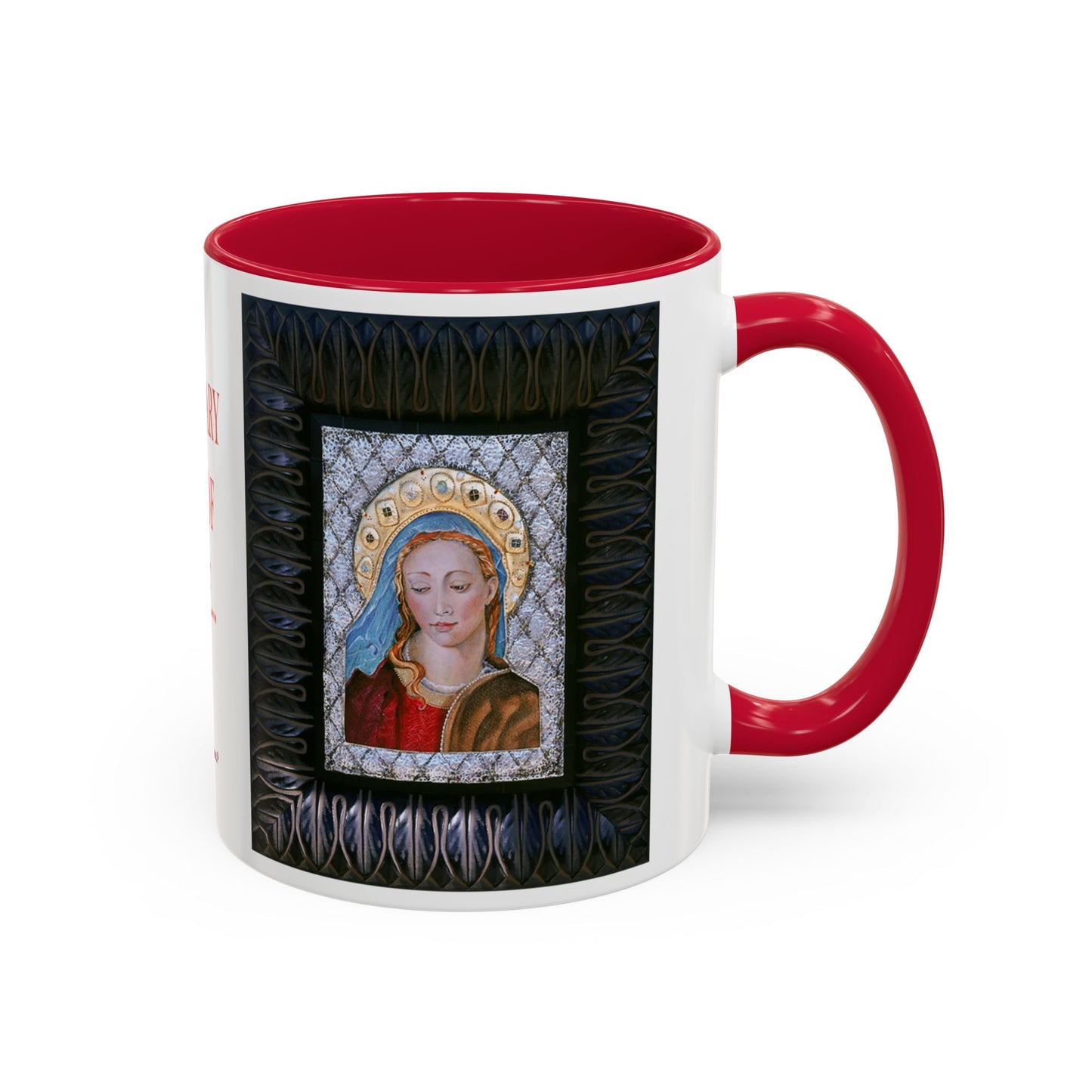 Hail Mary full of Grace - Colorful Mug by Artist Marie Frederique