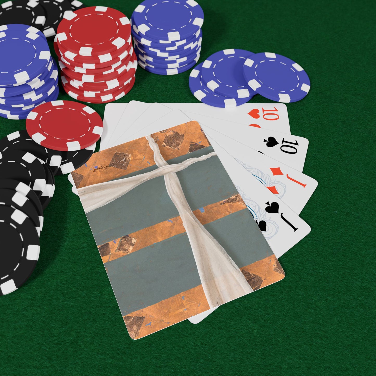 Go with the flow 2, Elegant Poker Playing Cards Set - Perfect for Game Nights & Gatherings by artist Marie Frederique