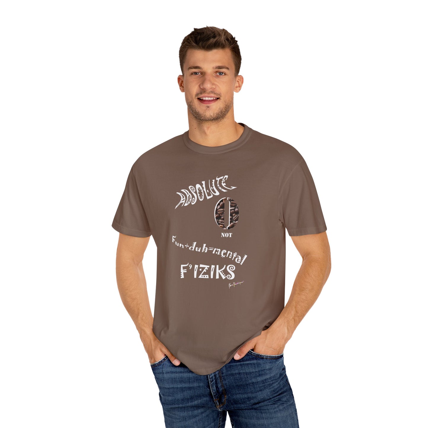 Not Fundamental Physics, Absolute Zero - Unisex Garment-Dyed T-shirt by artist Marie Frederique