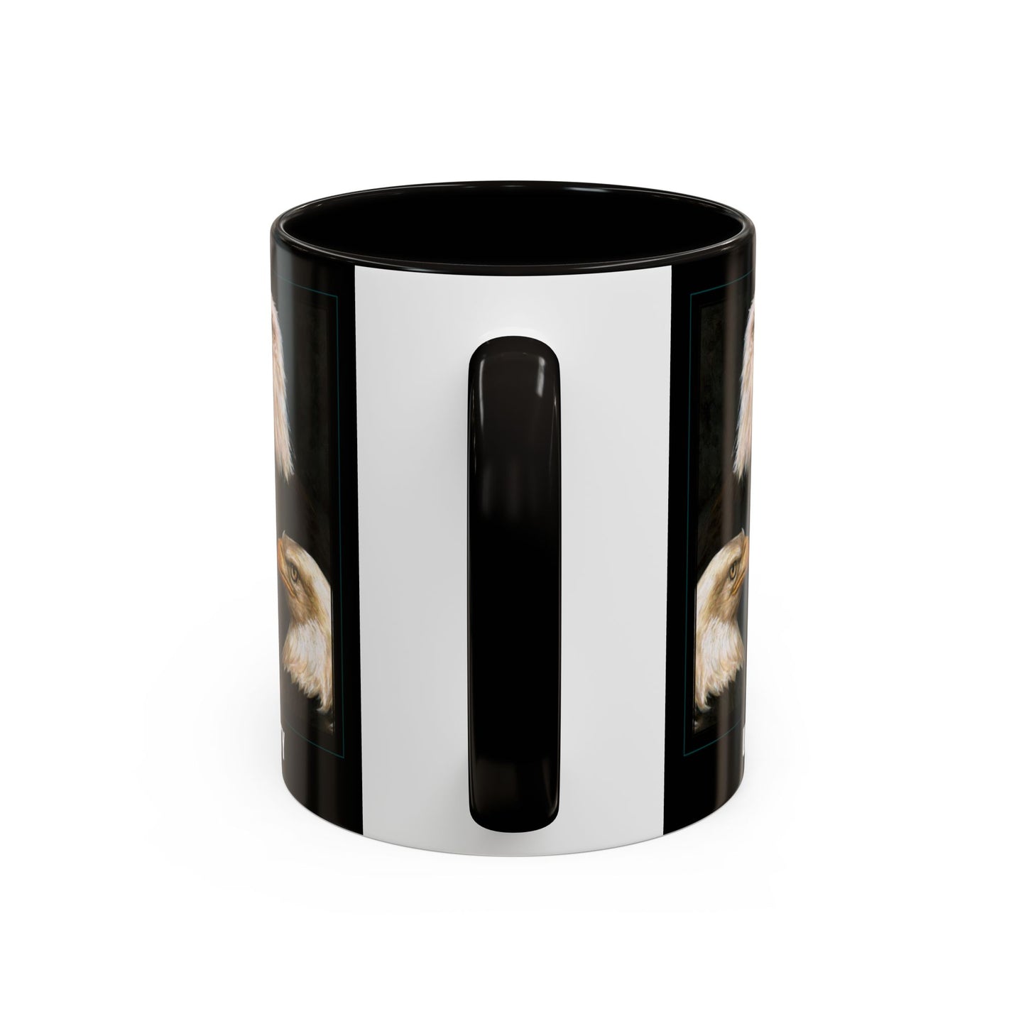 Bald Eagle Heads, Unity, America & Pride - Colorful Mug by artist Marie Frederique