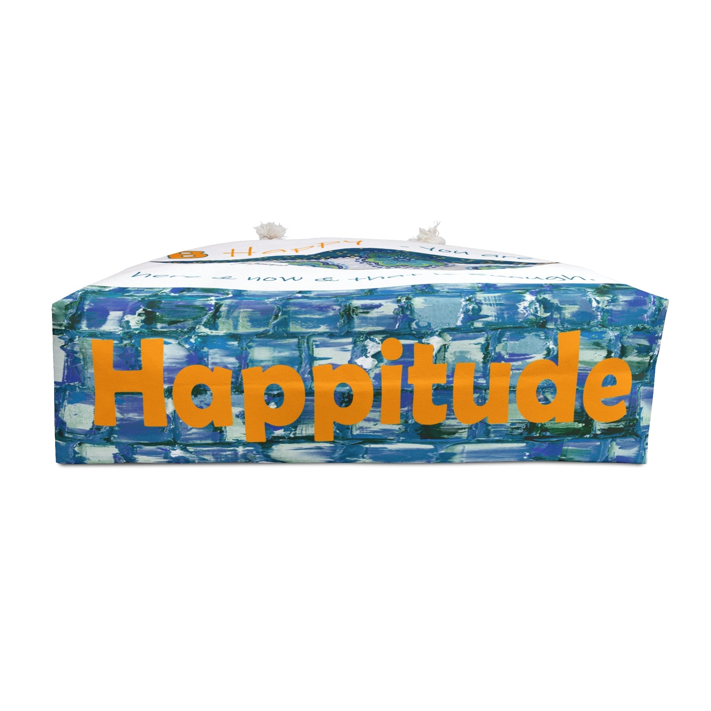 Weekender Bag, Happy Attitude Travel Carry-On by artist Marie Frederique