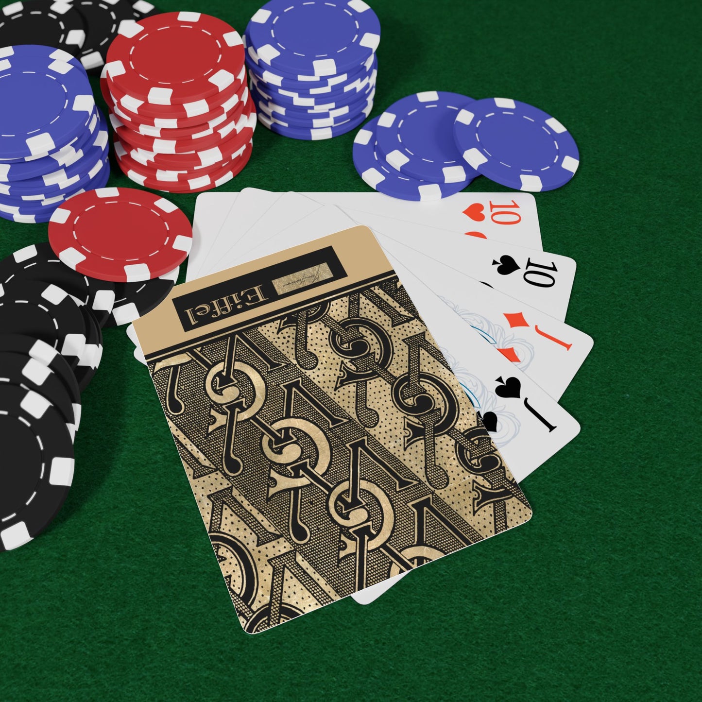 Elegant Luxury Bridge/Poker Playing Cards Set - Paris Eiffel Theme by artist Marie Frederique