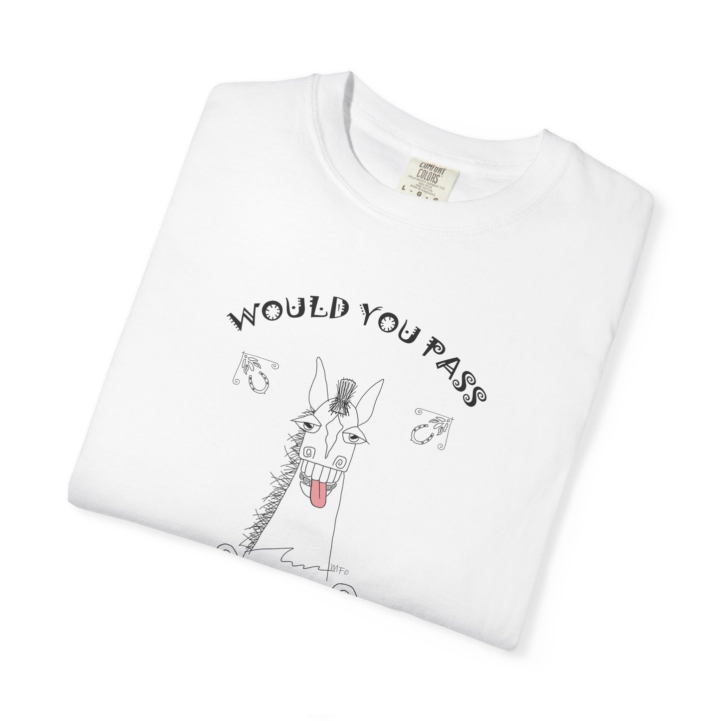 Funny Horse Vet Check T-Shirt by artist Marie Frederique