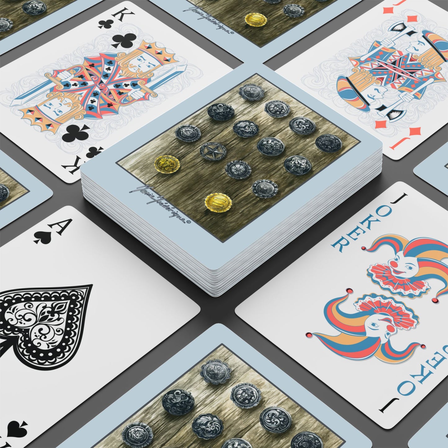 Western Accessories Collection playing cards for Cowboys and Cowgirls by artist Marie Frederique
