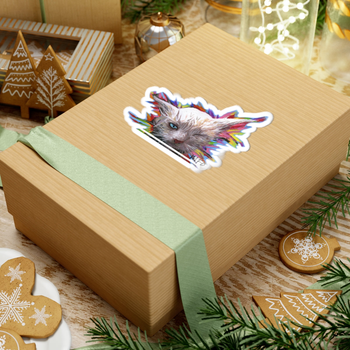 RBF Cat sticker by Artist Marie Frederique