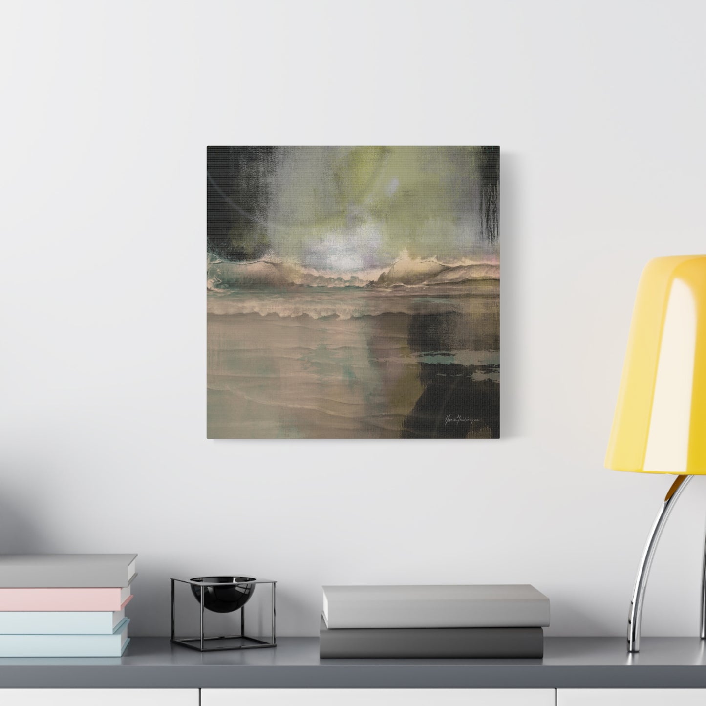 Serene Ocean Canvas Art Print by artist Marie Frederique