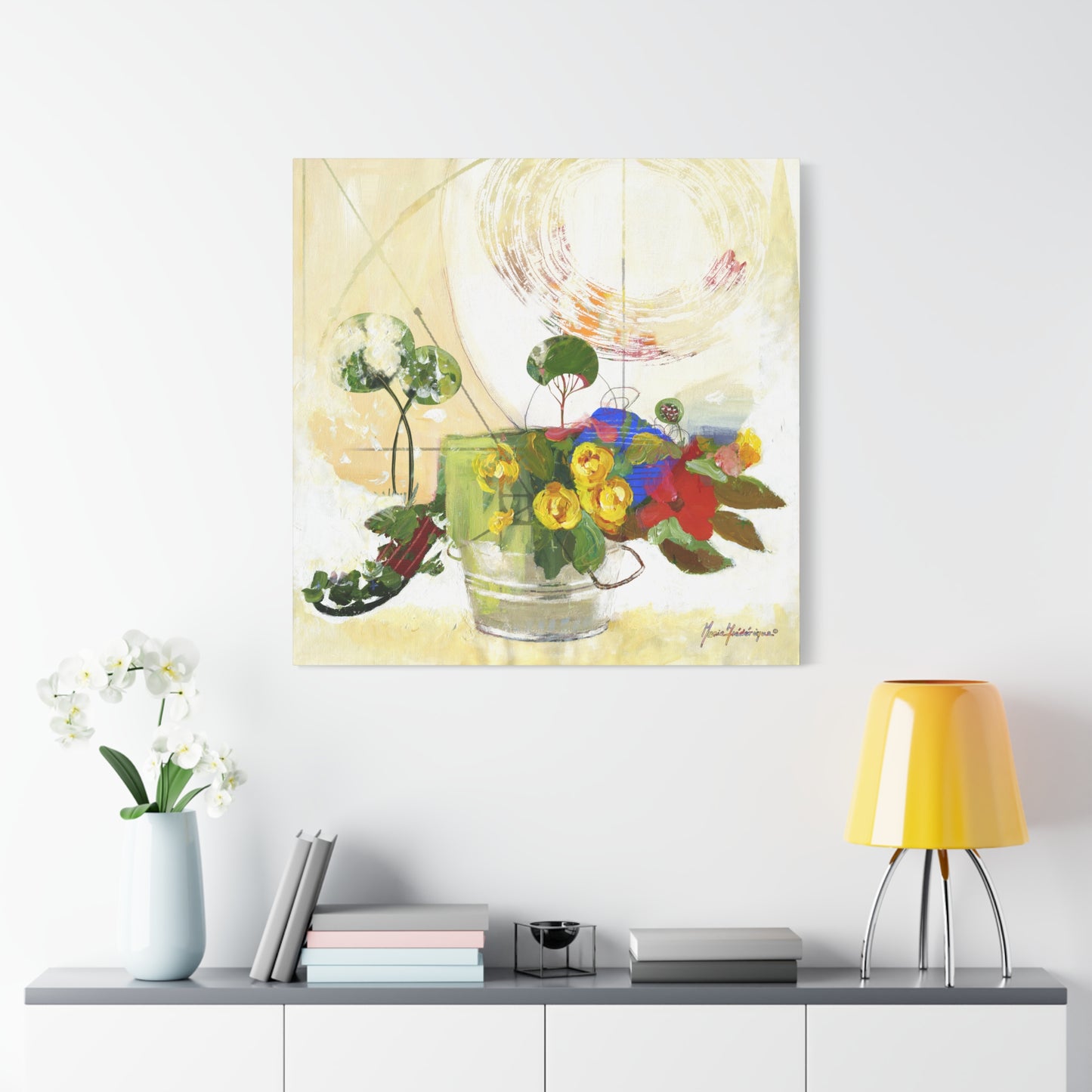 Abstract Floral Landscape Wall Art Print by artist Marie Frederique