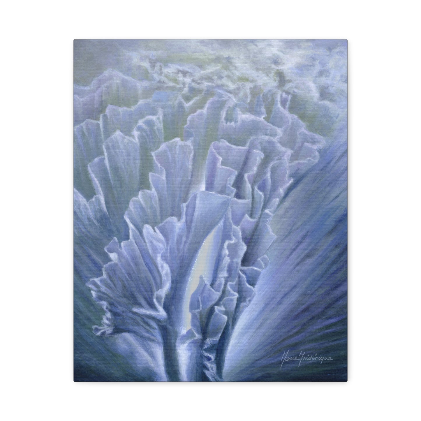 Moonlit ruffles, printed canvas by artist Marie Frederique