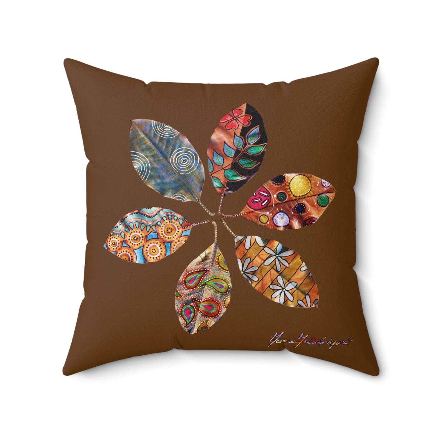 Colorful Leaf Design by artist Marie Frederique