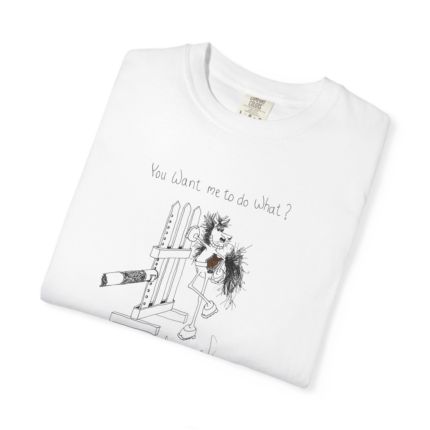 You want me to do what? A horse's point of view - Equestrian T-shirt by Artist Marie Frederique
