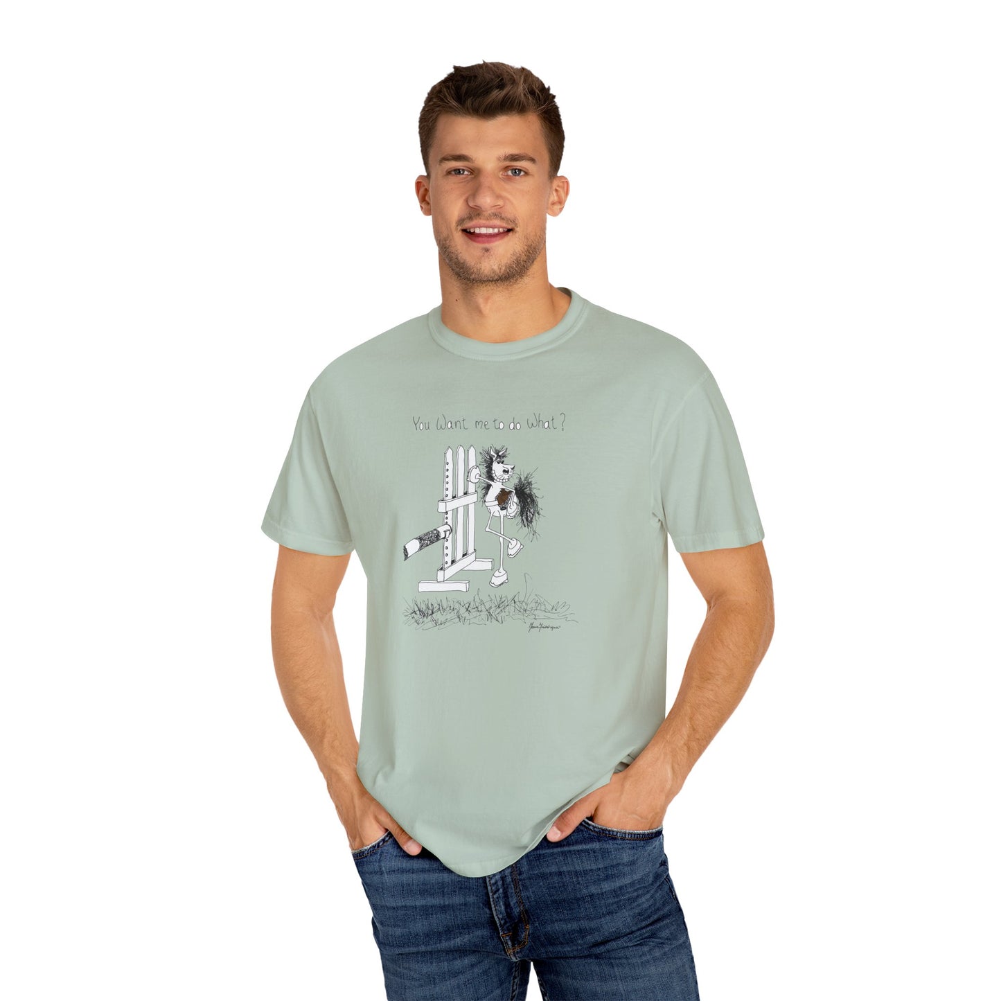 You want me to do what? A horse's point of view - Equestrian T-shirt by Artist Marie Frederique