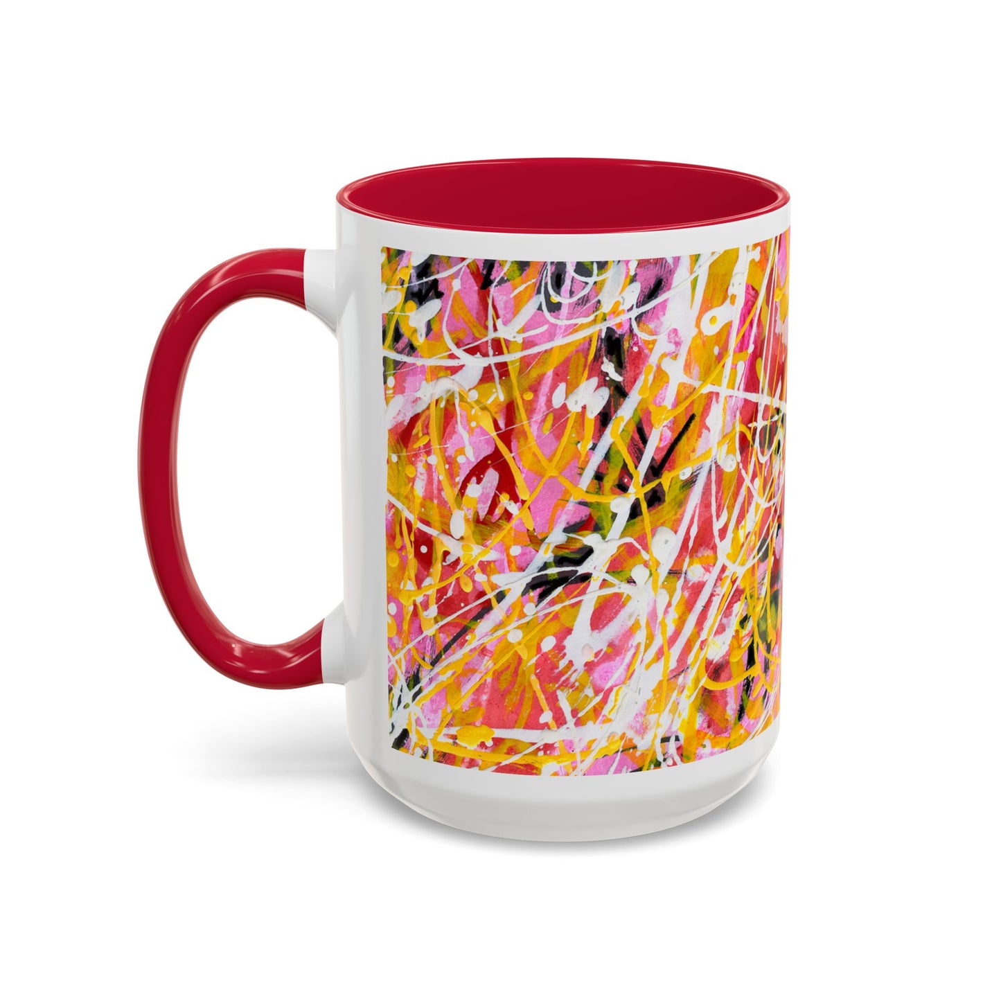 Is it me? Am I the Drama? - Abstract Expressionist Colorful Mug by Artist Marie Frederique