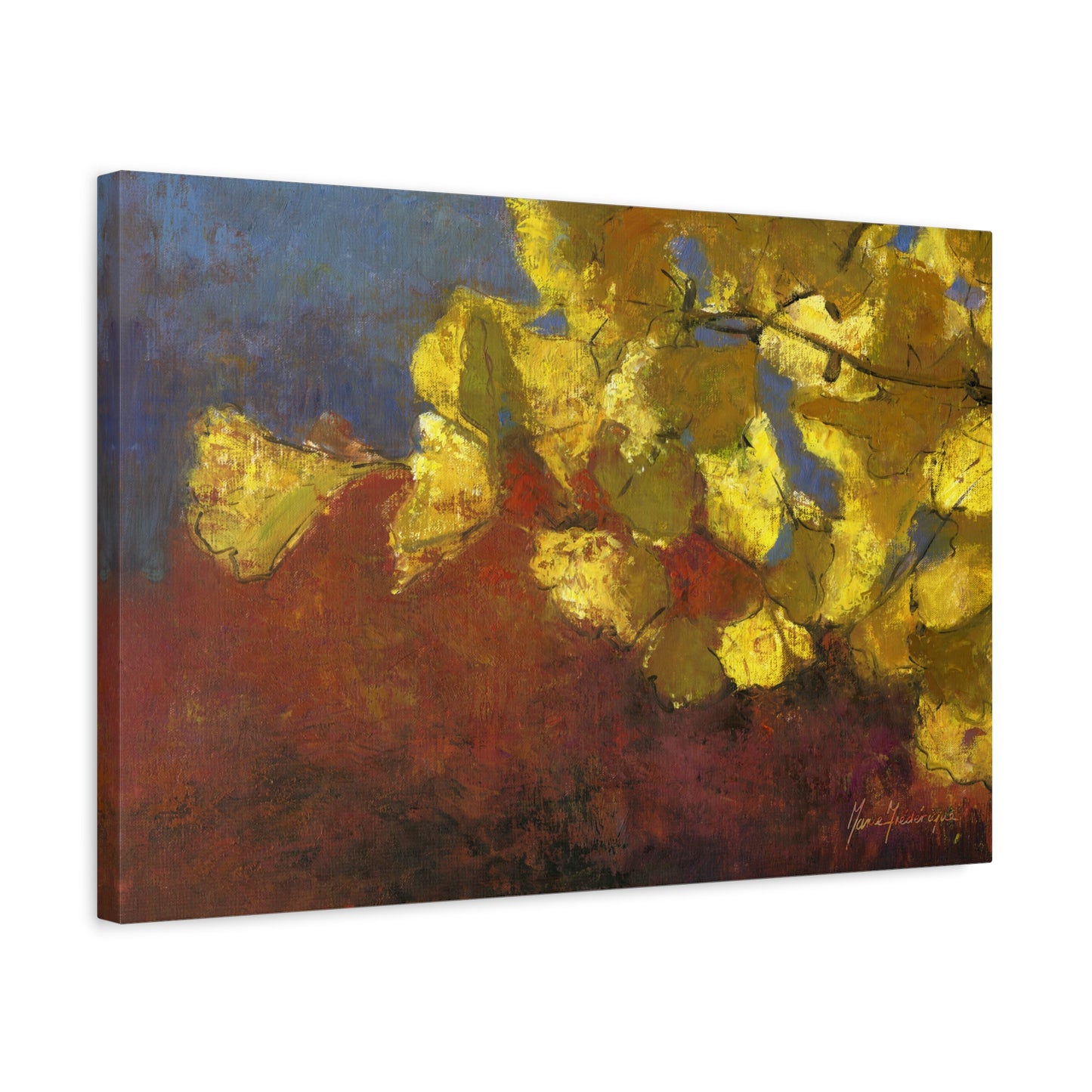Vibrant Autumn Canvas Art by artist Marie Frederique