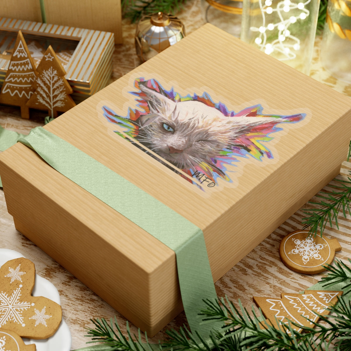 RBF Cat sticker by Artist Marie Frederique