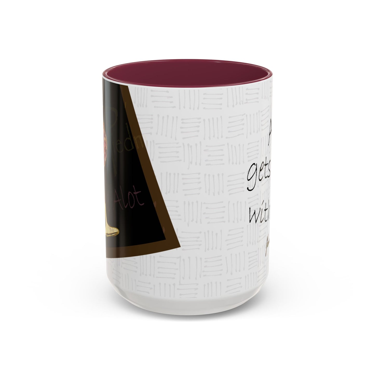 Wine a lot - "Age, gets better with wine" Mug by Artist Marie Frederique
