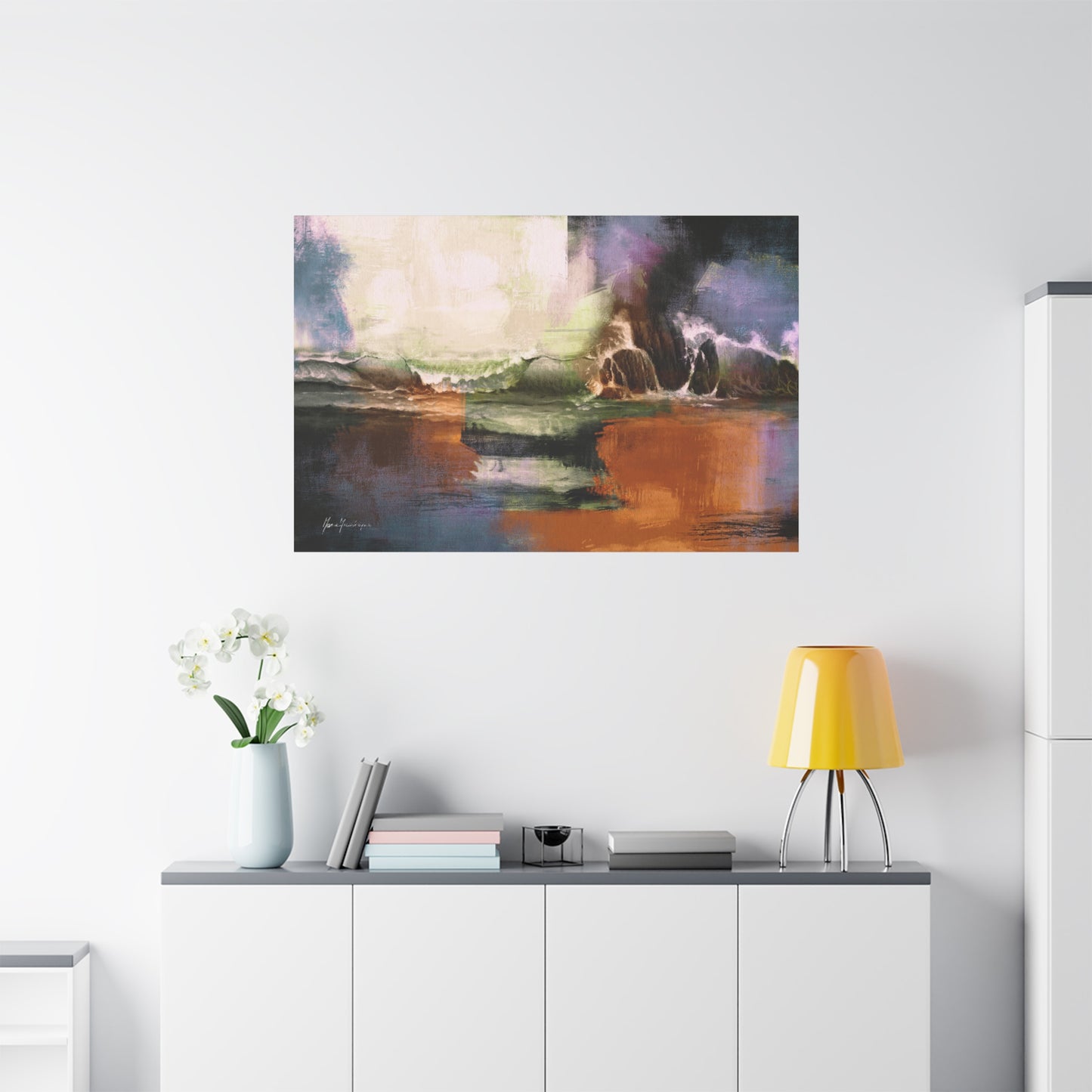 Abstract Ocean Wave Canvas Print by artist Marie Frederique