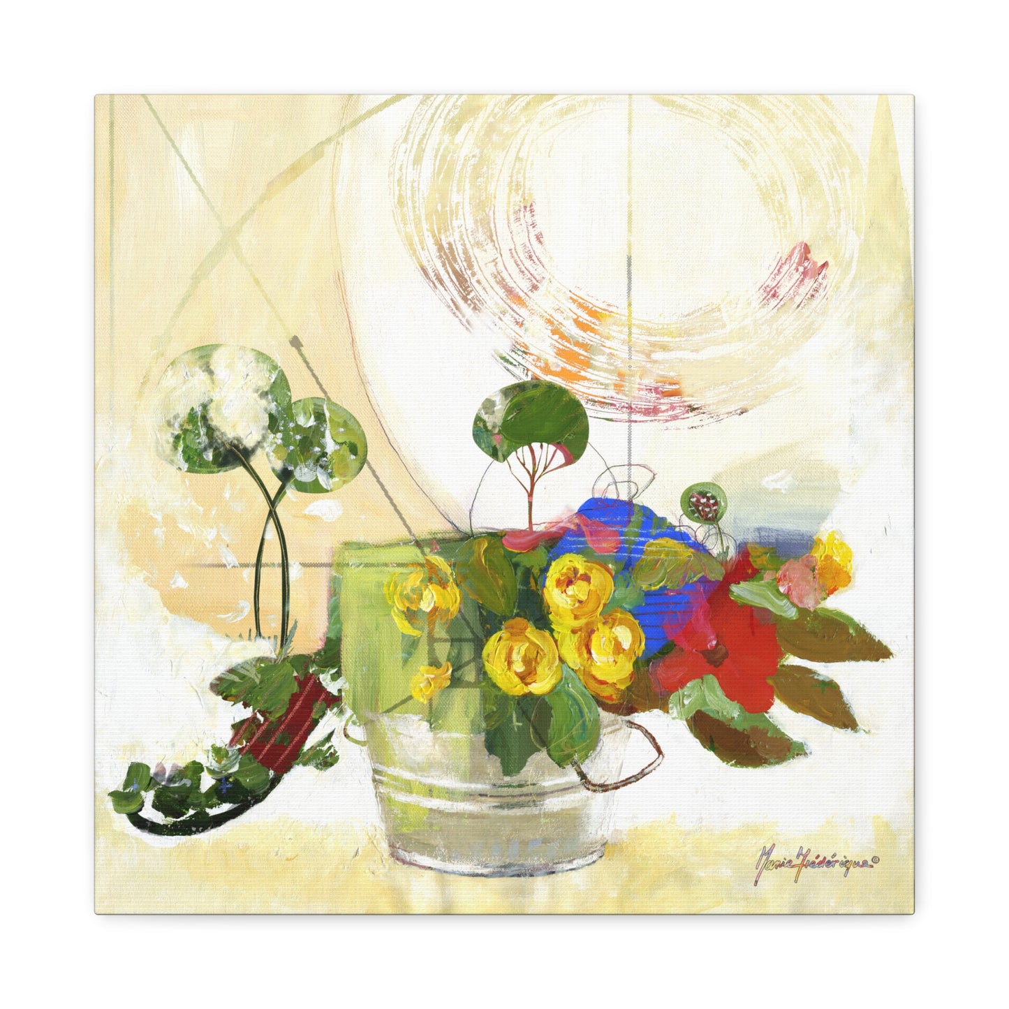 Abstract Floral Landscape Wall Art Print by artist Marie Frederique