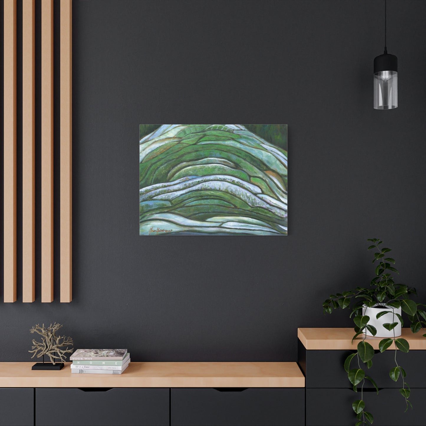 Aerial landscape, Terrace farming Wall Art by artist Marie Frederique