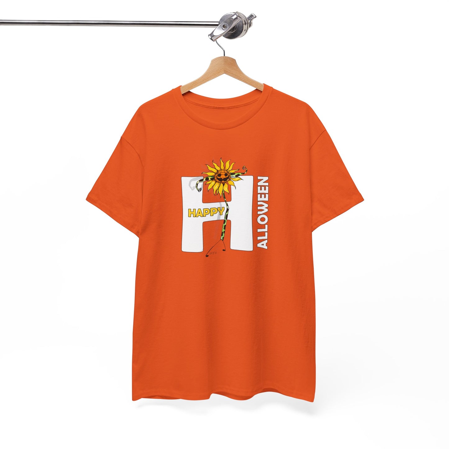 HALLOWEEN Muscle Flex, Unisex Heavy Cotton Tee by artist Marie Frederique