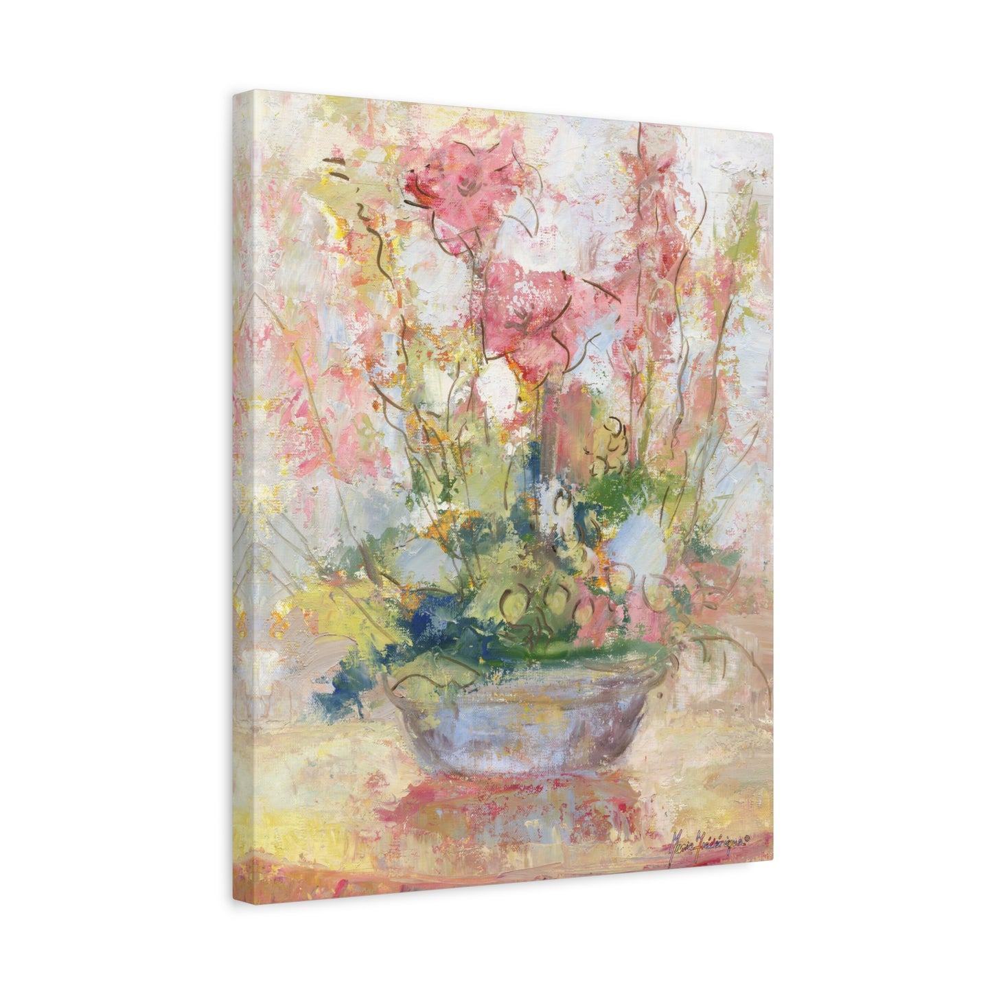 Floral Abstract Canvas Print, by artist Marie Frederique