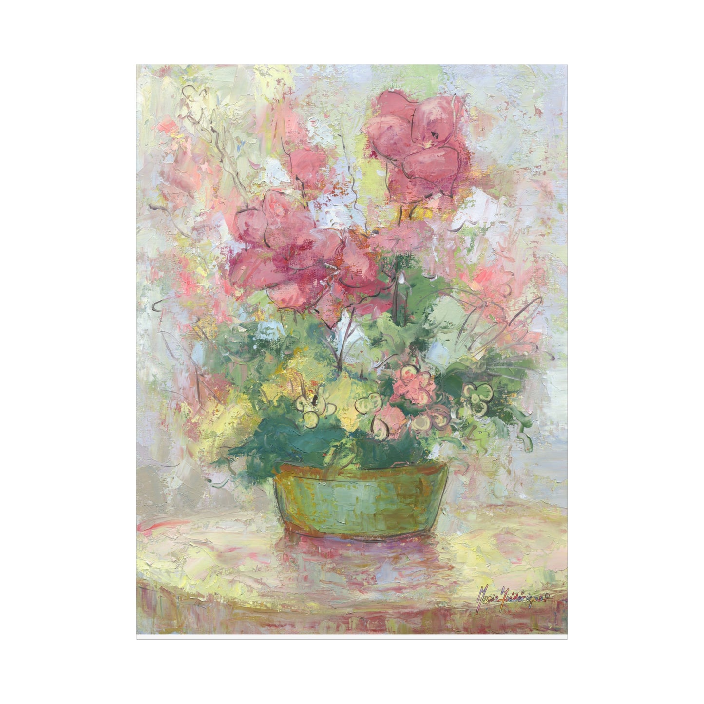 Floral Abstract Canvas Wall Art, by artist Marie Frederique