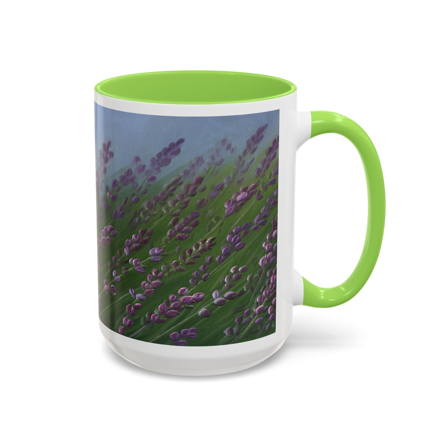 Lavender, Sequim - Colorful Mug by artist Marie Frederique